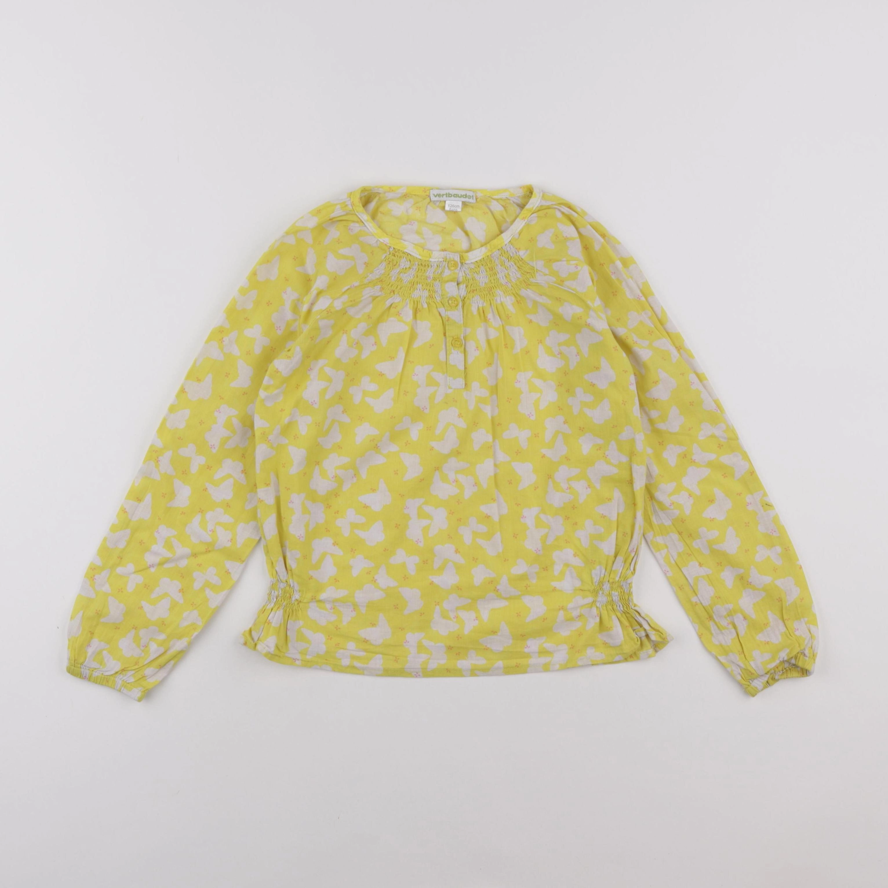 Vertbaudet - blouse jaune - 8 ans