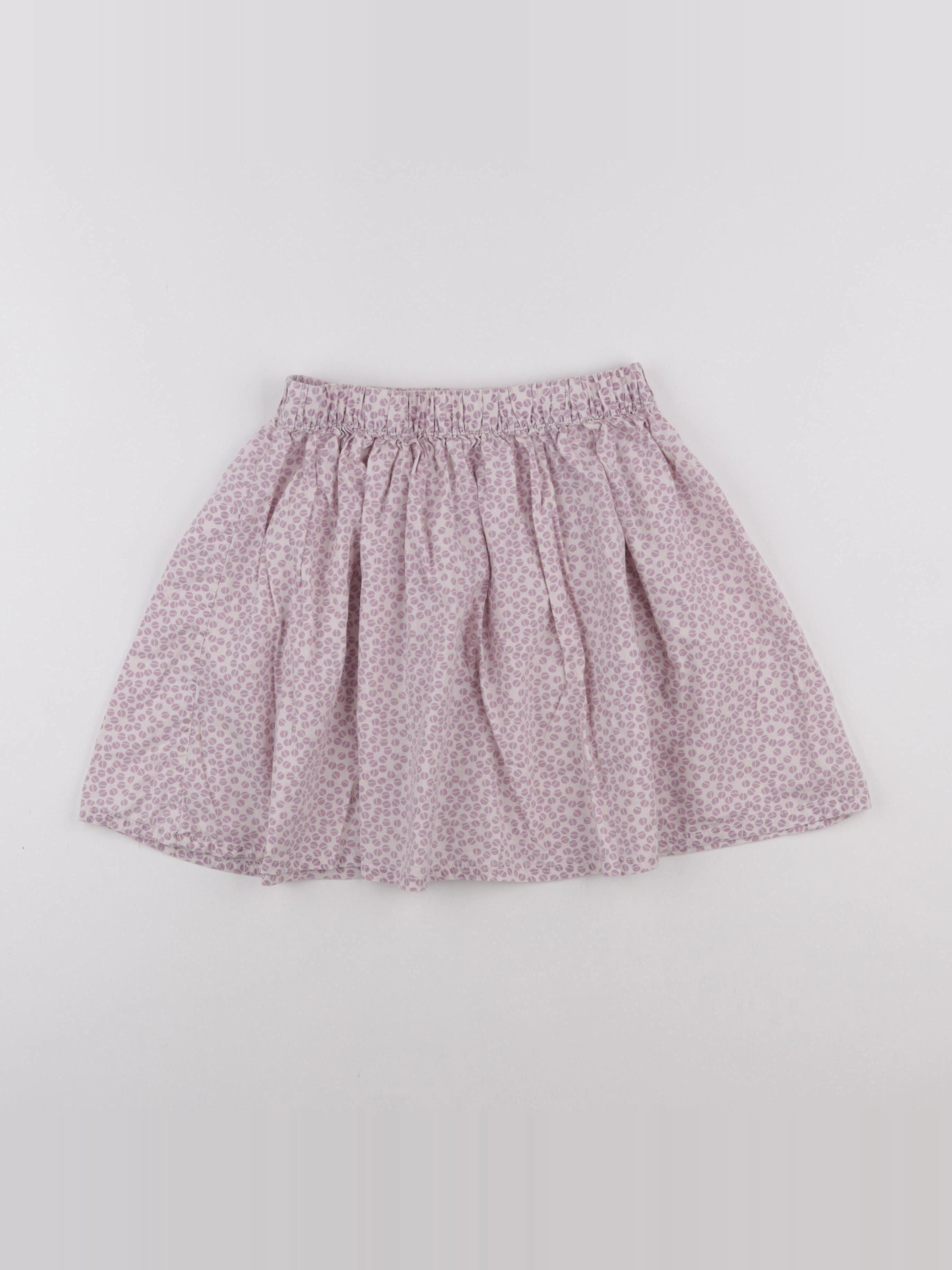 Vertbaudet - jupe blanc, violet - 10 ans