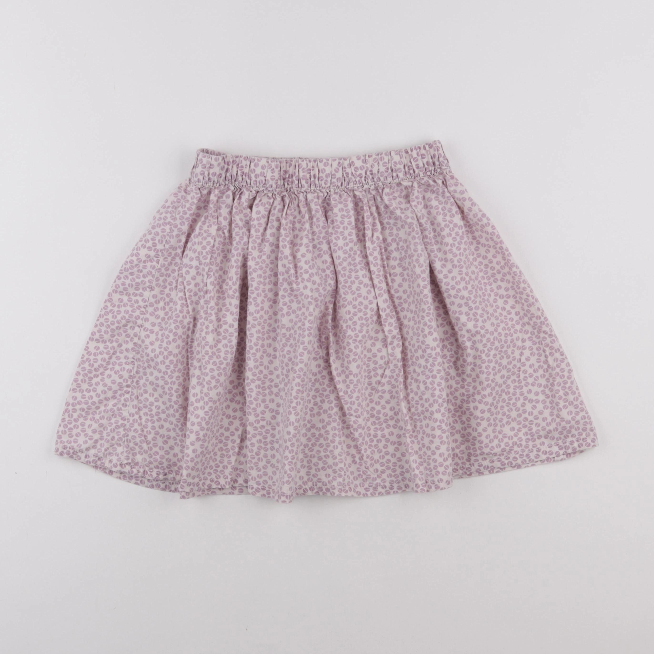 Vertbaudet - jupe blanc, violet - 10 ans