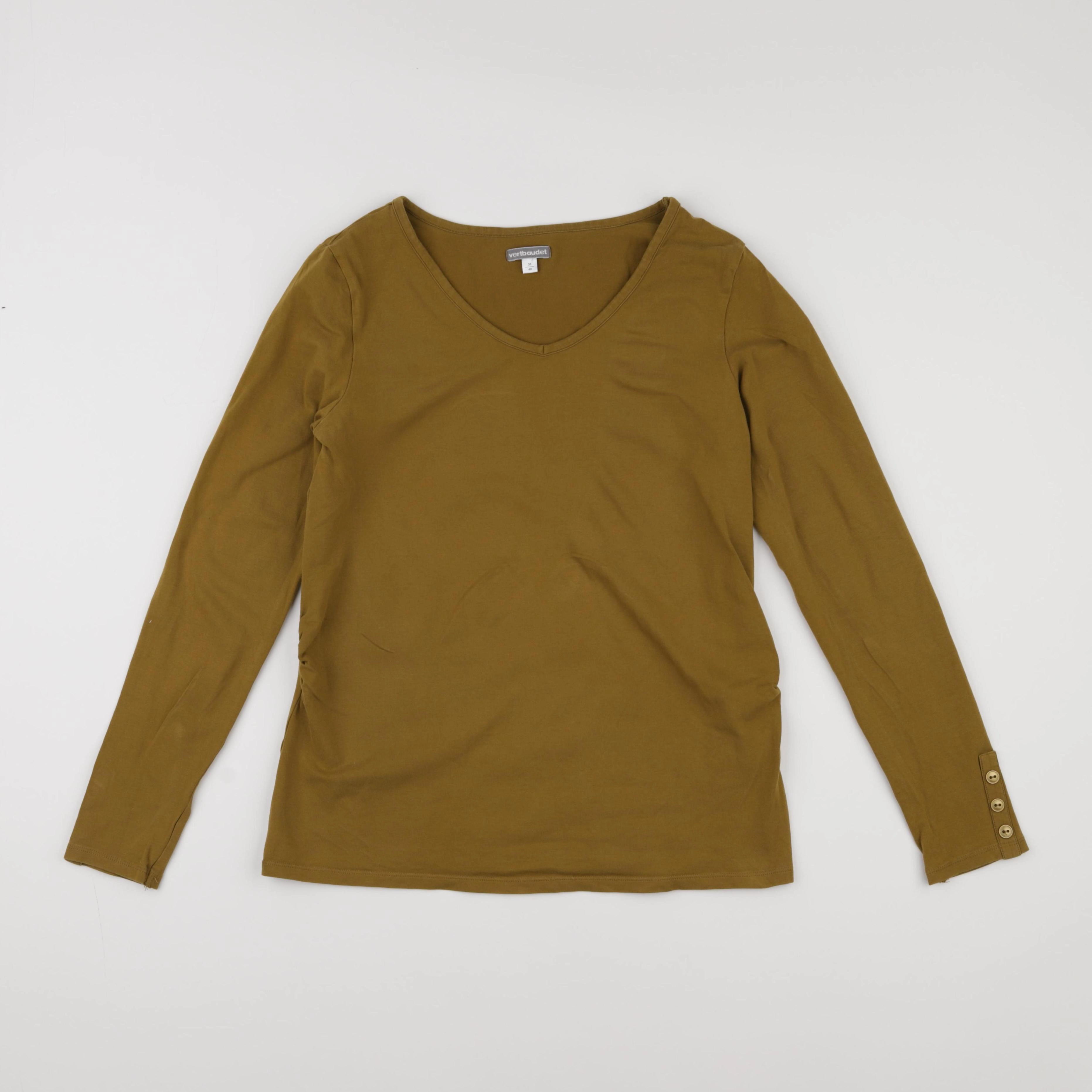 Vertbaudet - tee-shirt grossesse marron - 38 à 40