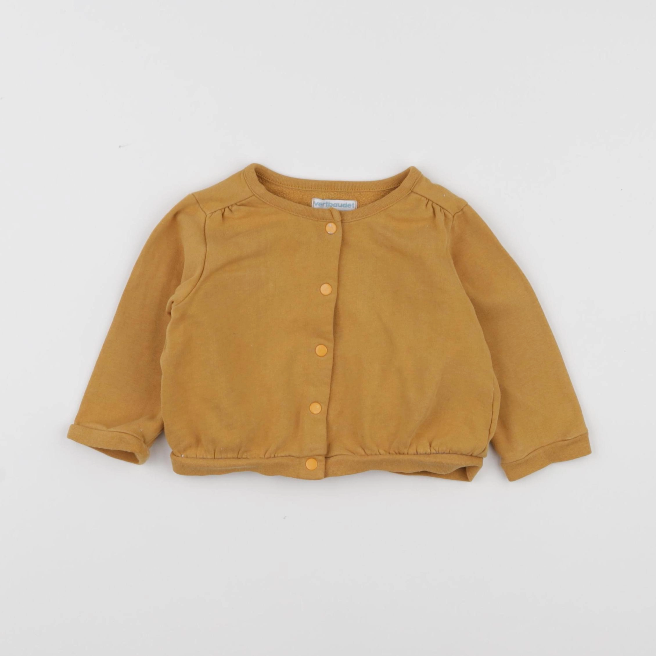 Vertbaudet - sweat jaune - 18 mois