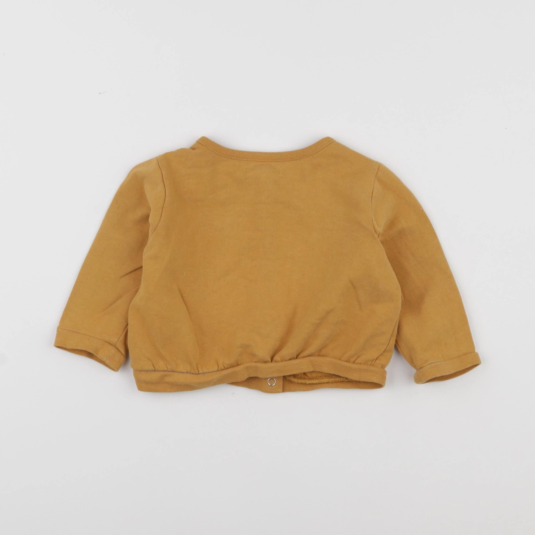 Vertbaudet - sweat jaune - 18 mois