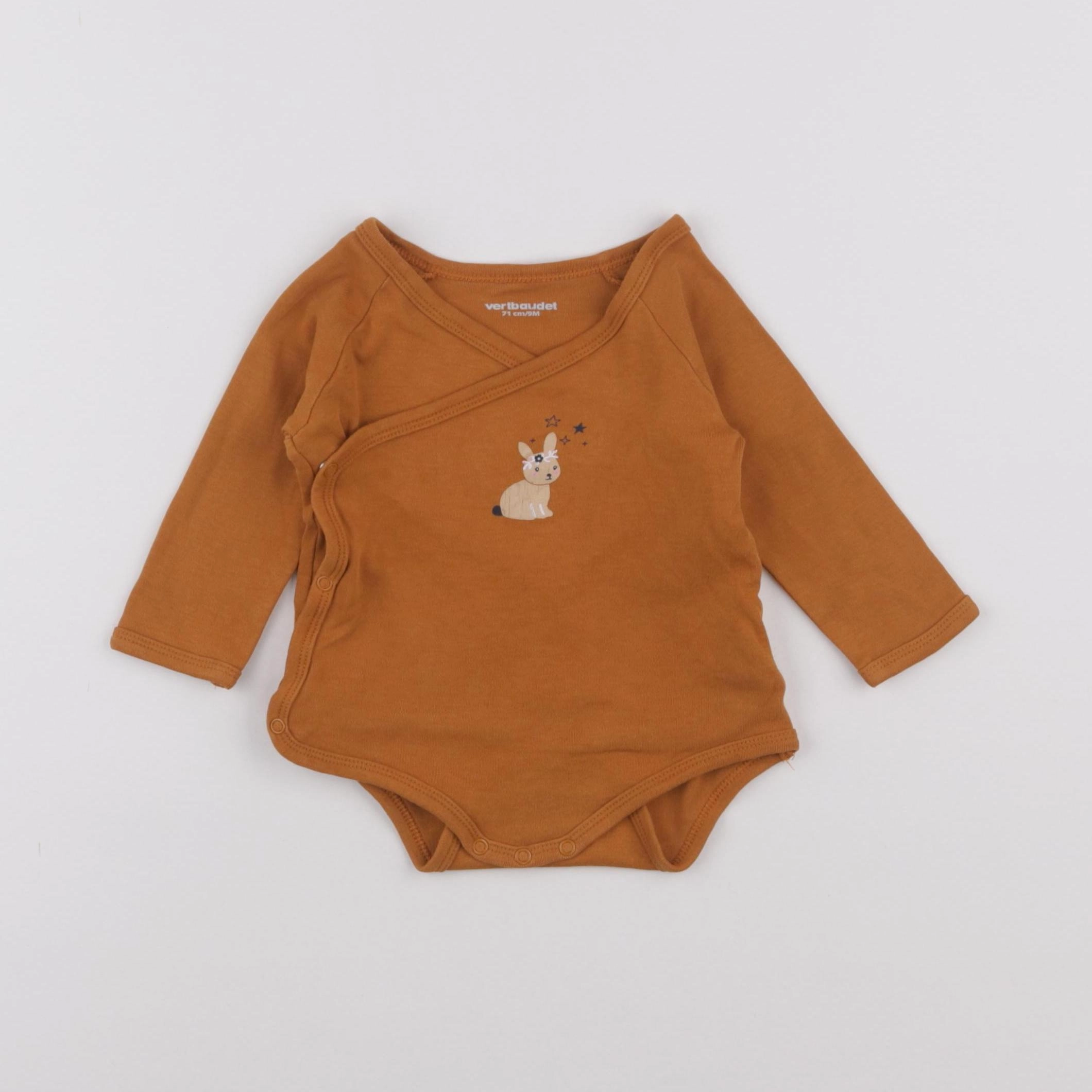 Vertbaudet - body jaune - 9 mois