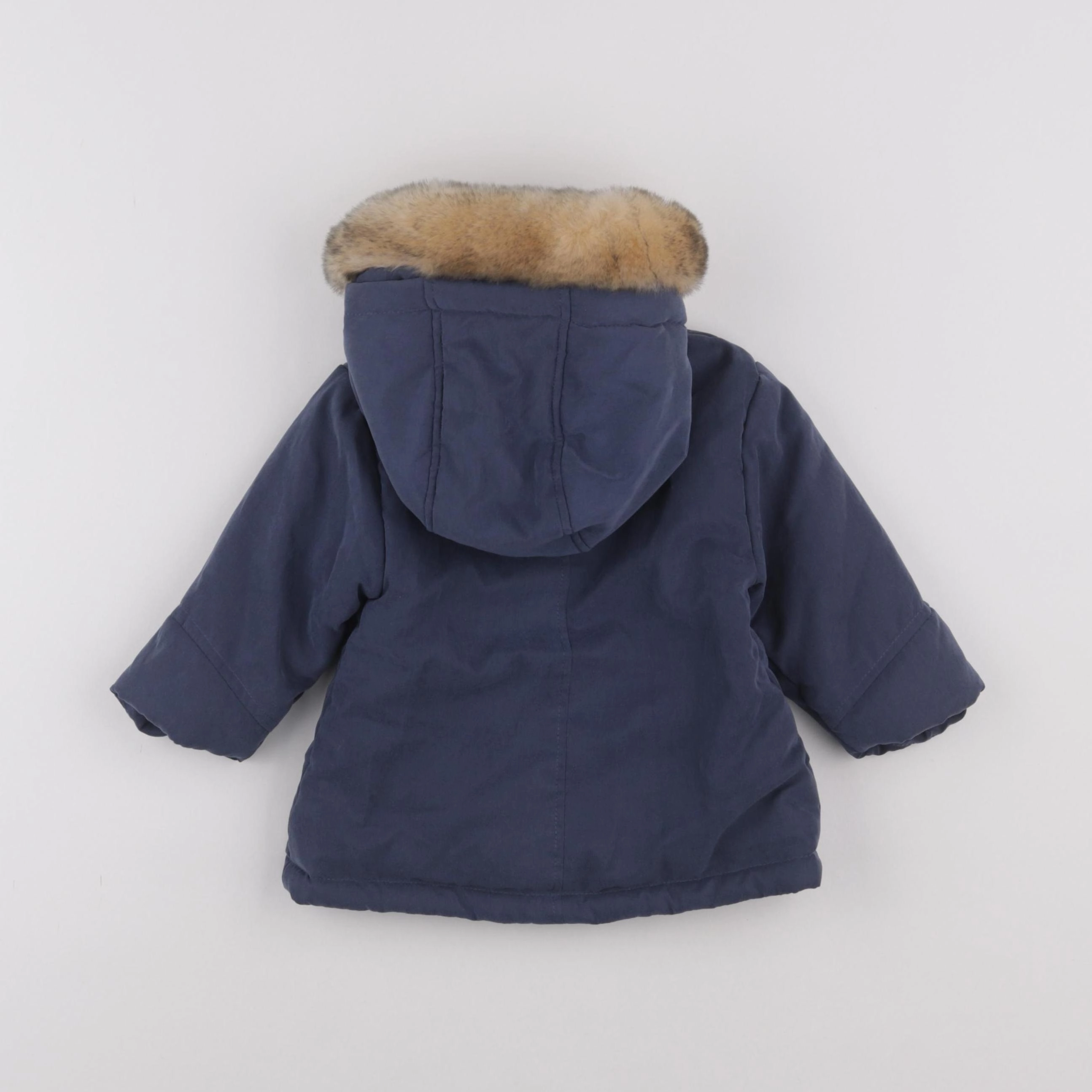 Vertbaudet - parka bleu - 9 mois