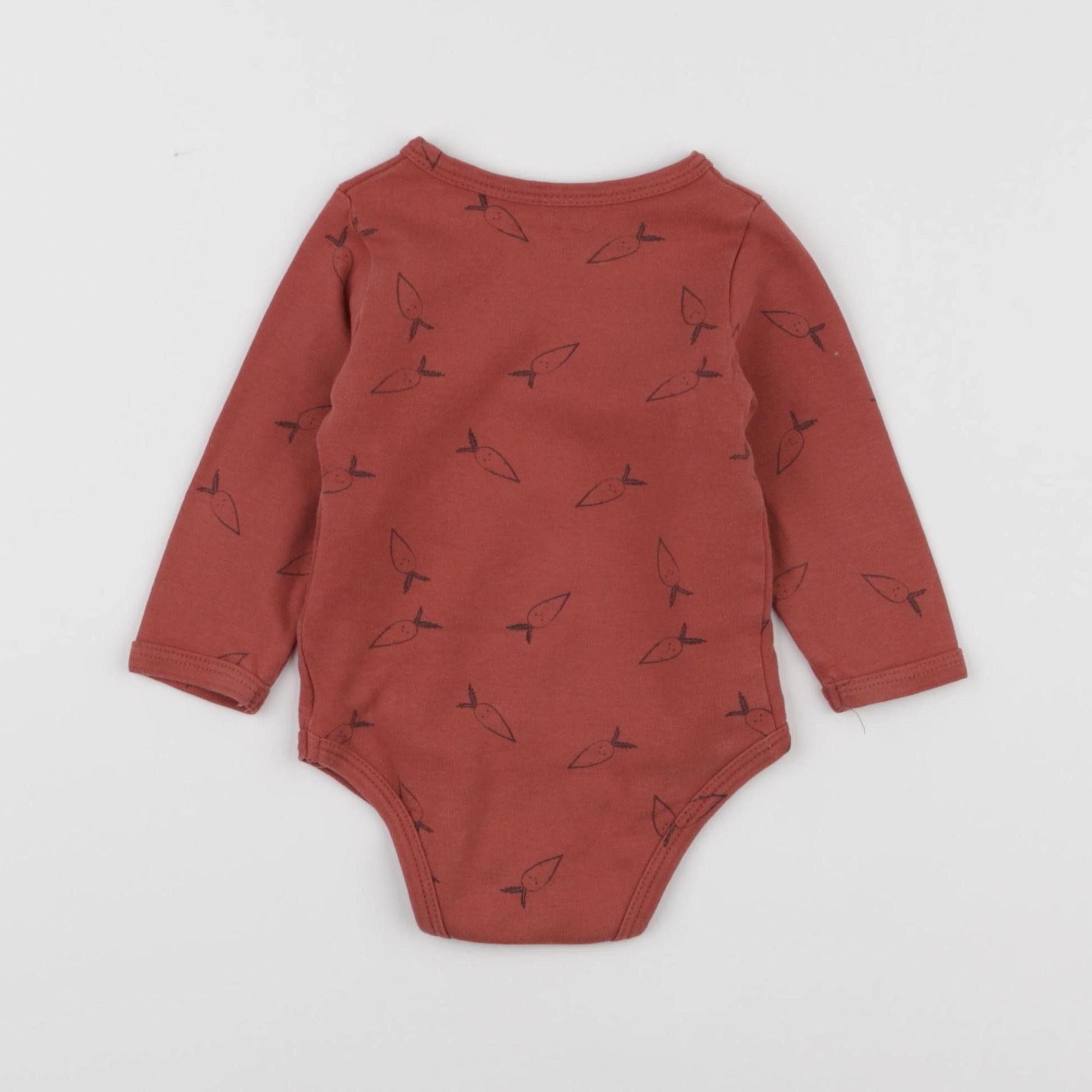 Vertbaudet - body rouge - 9 mois