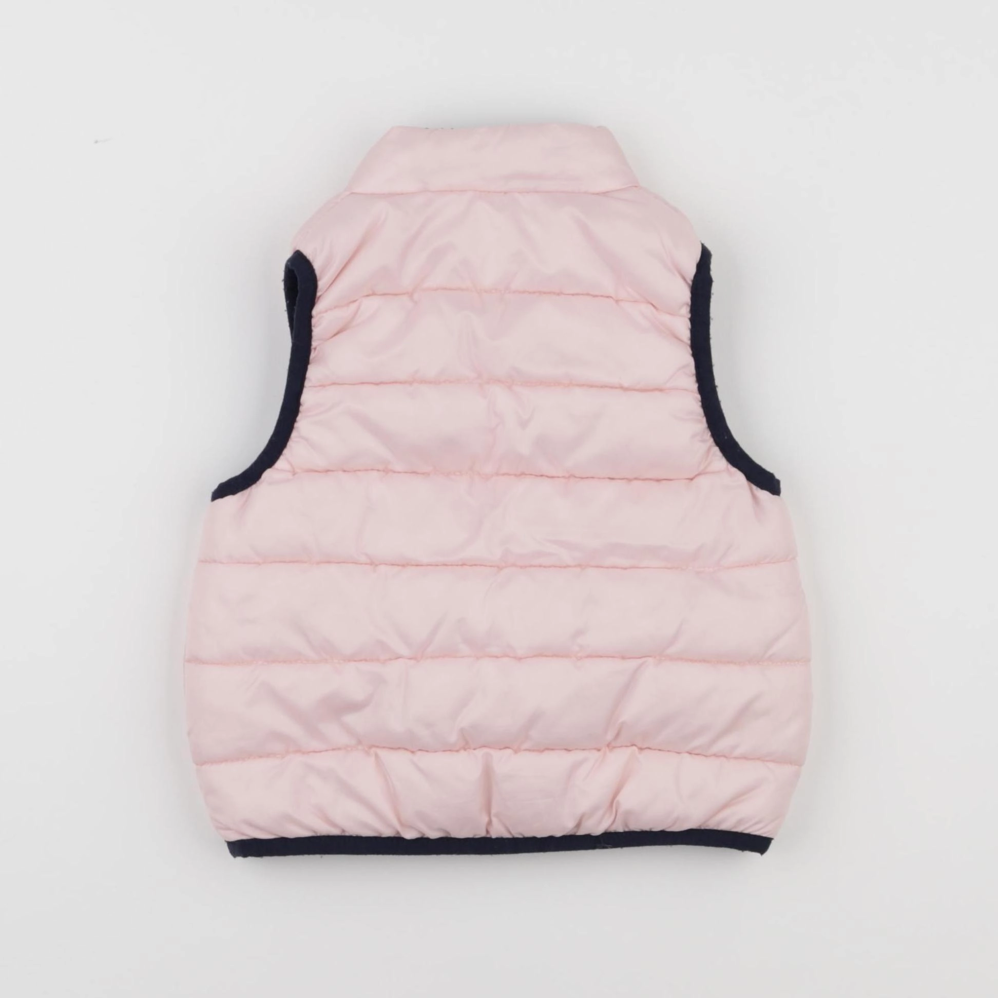 Petit Bateau - doudoune réversible rose - 6 mois
