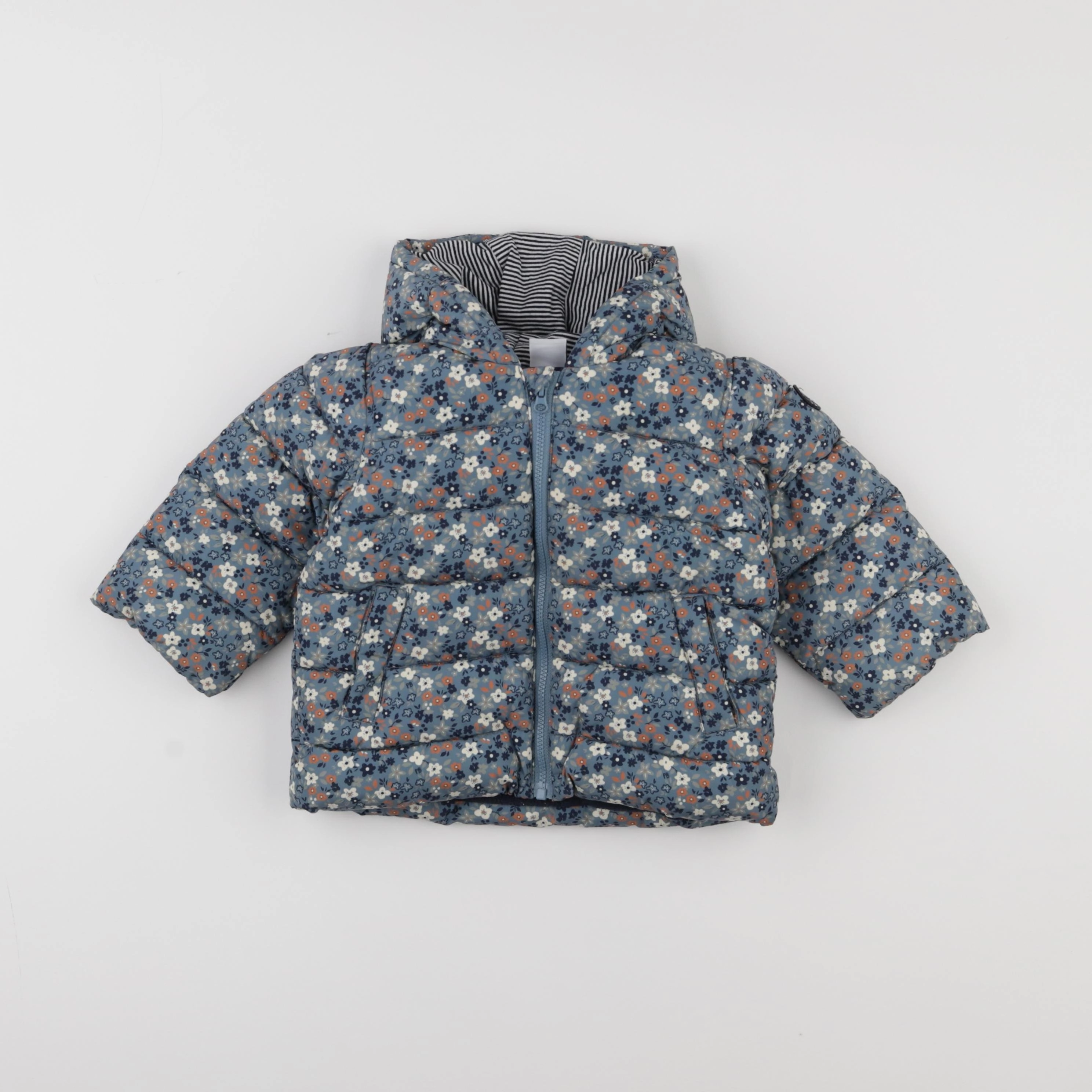 Petit Bateau - doudoune multicolore - 12 mois