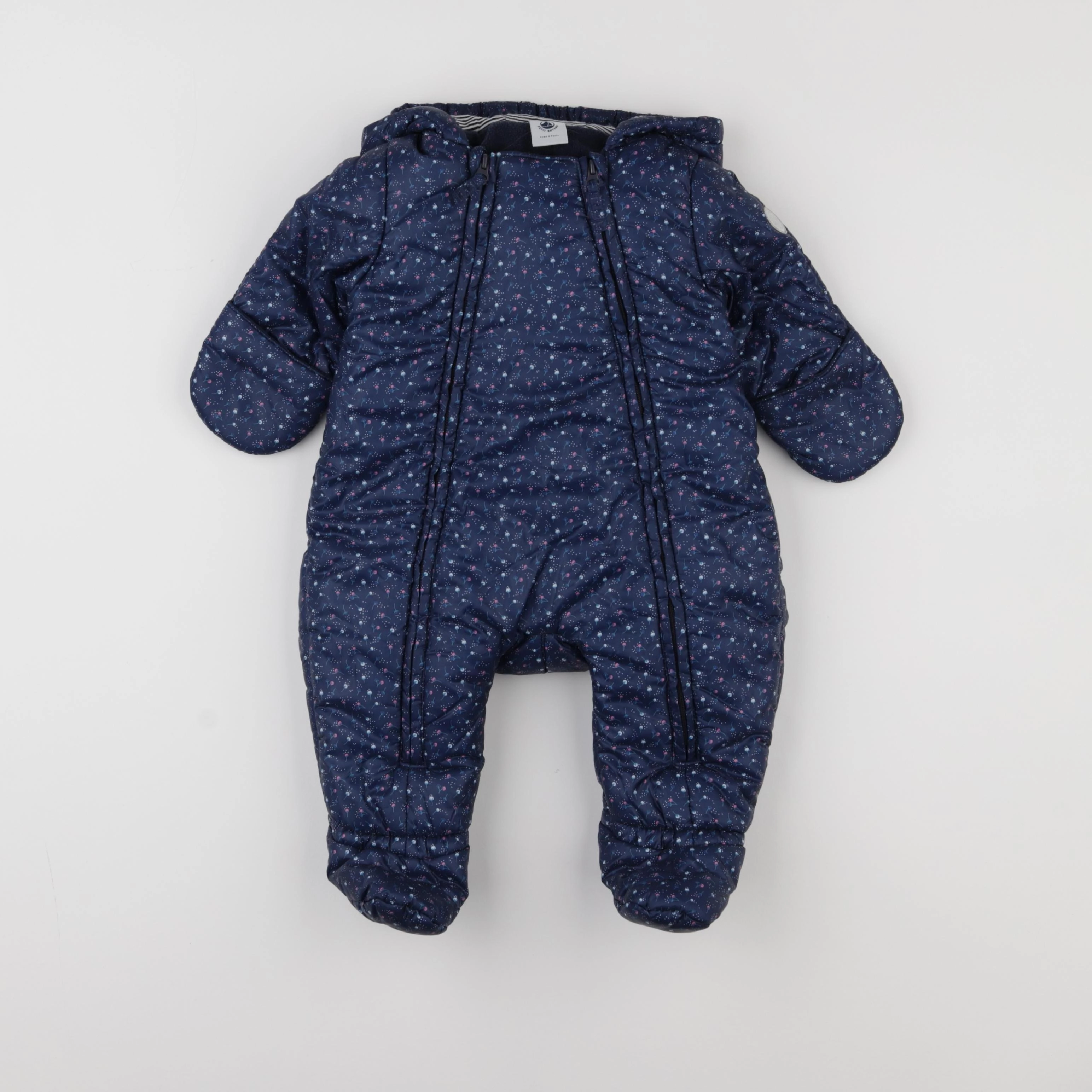 Petit Bateau - combi-pilote bleu - 6 mois