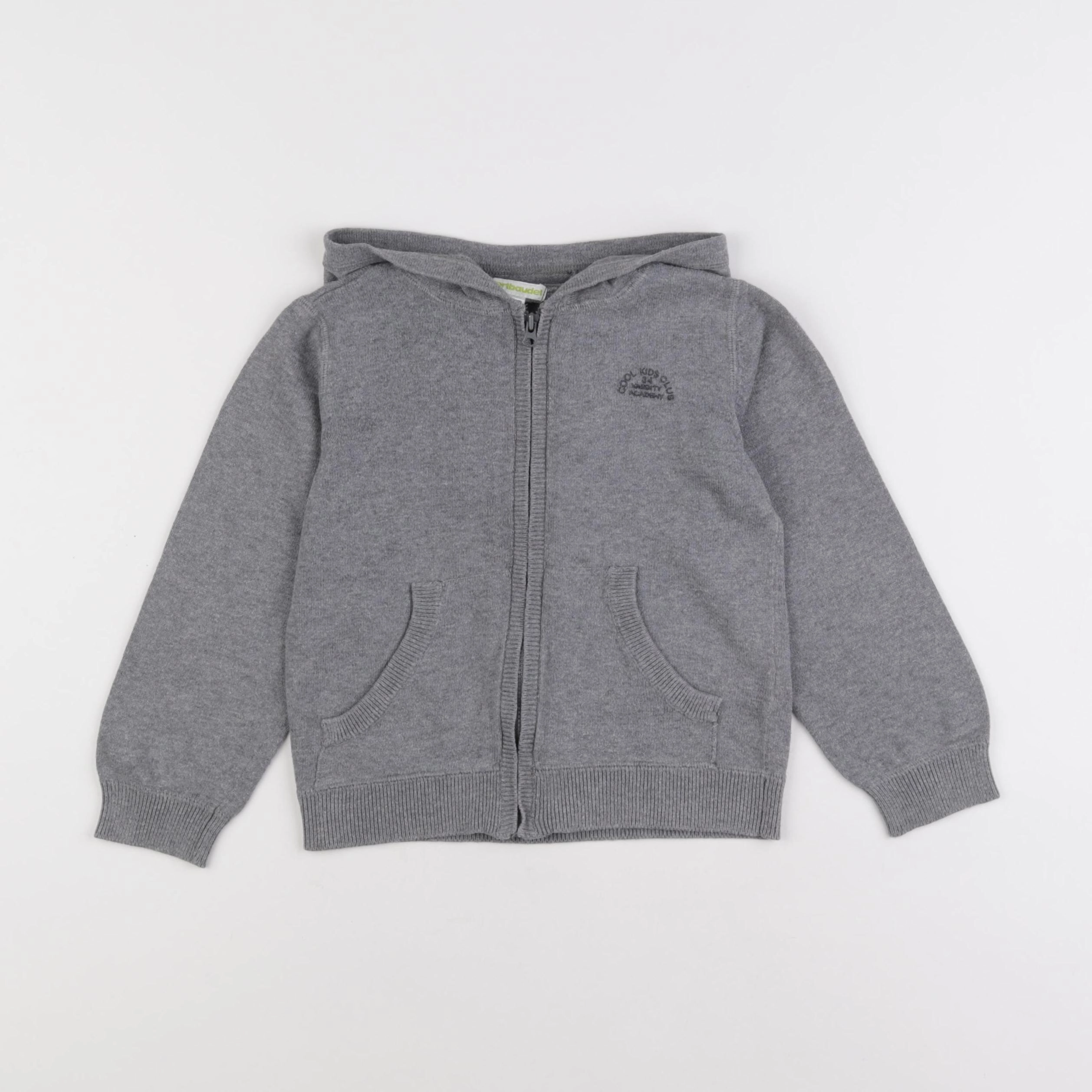 Vertbaudet - gilet gris - 4 ans