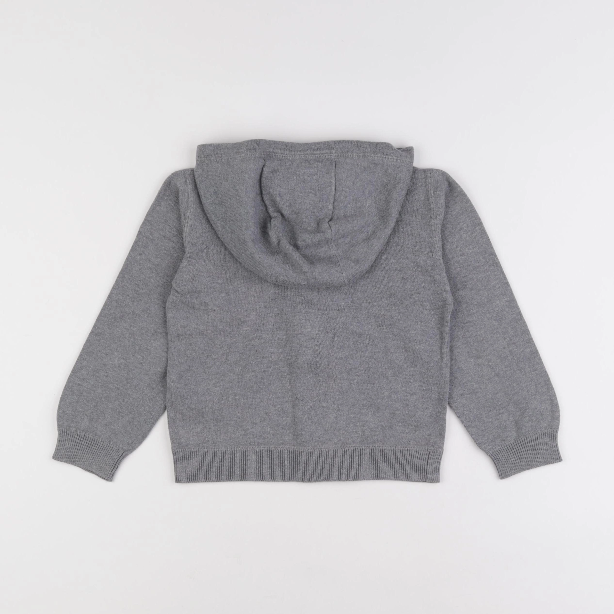 Vertbaudet - gilet gris - 4 ans
