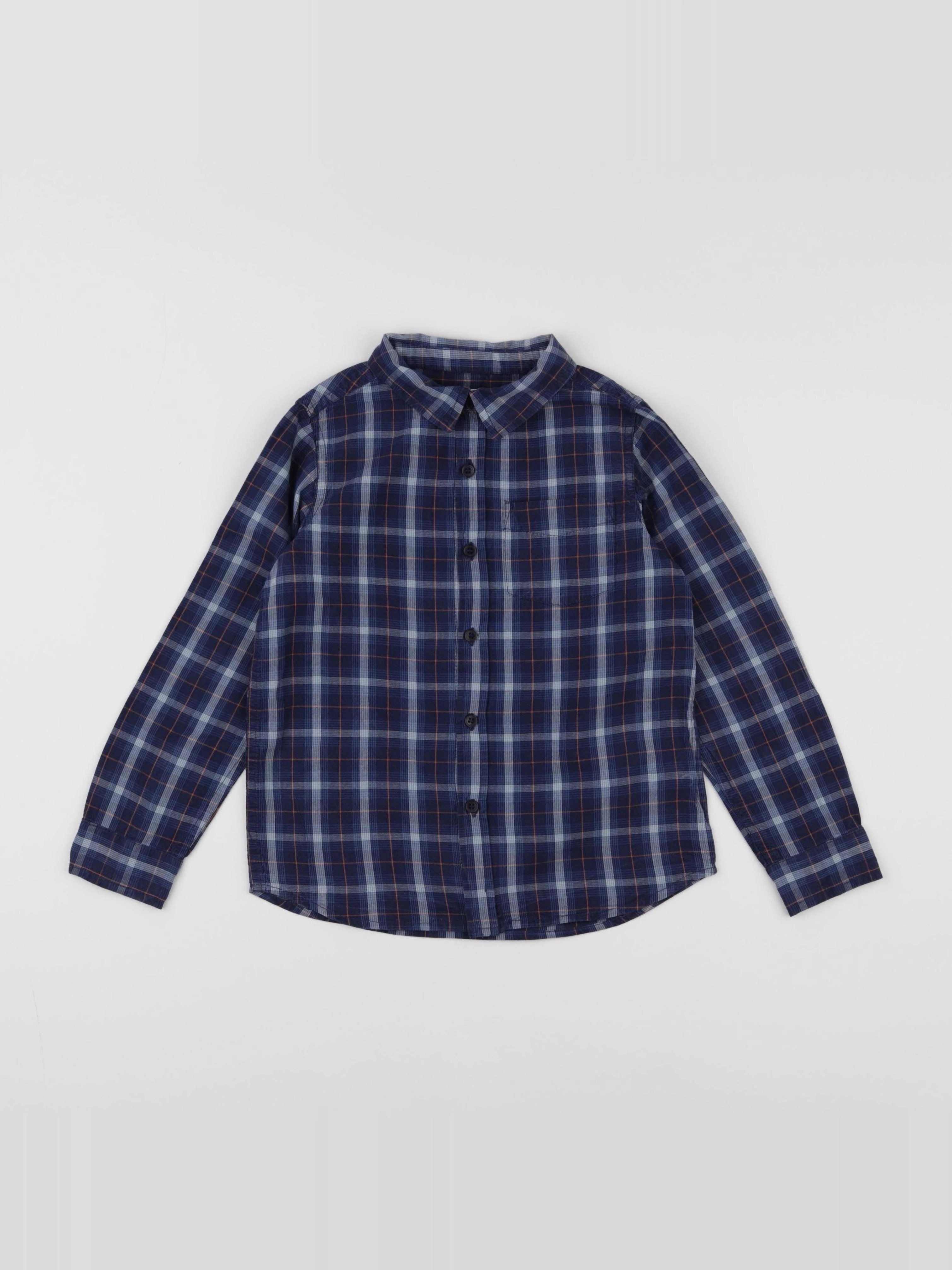 Little Cigogne - chemise blanc, bleu - 6 ans