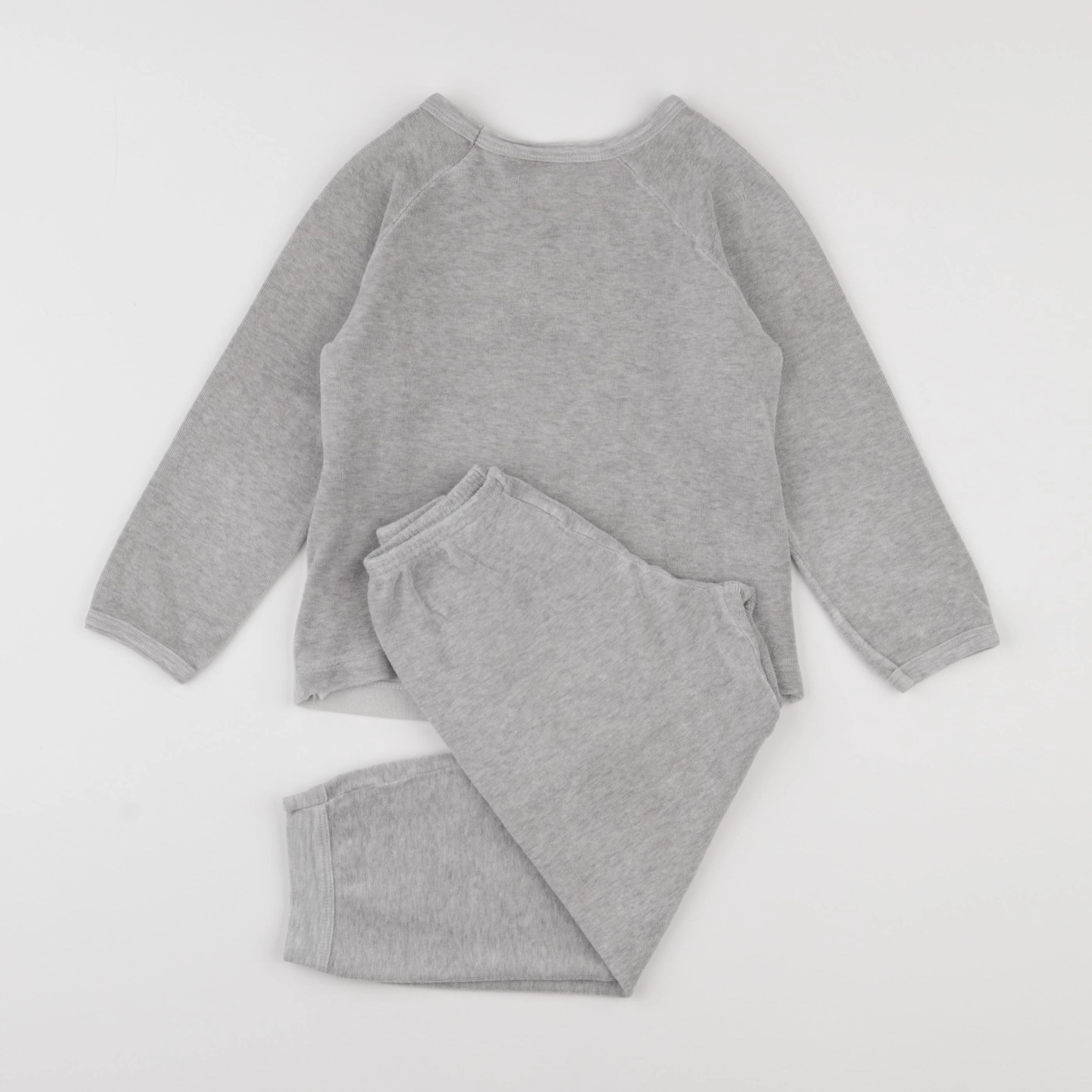 Petit Bateau - pyjama coton gris - 6 ans