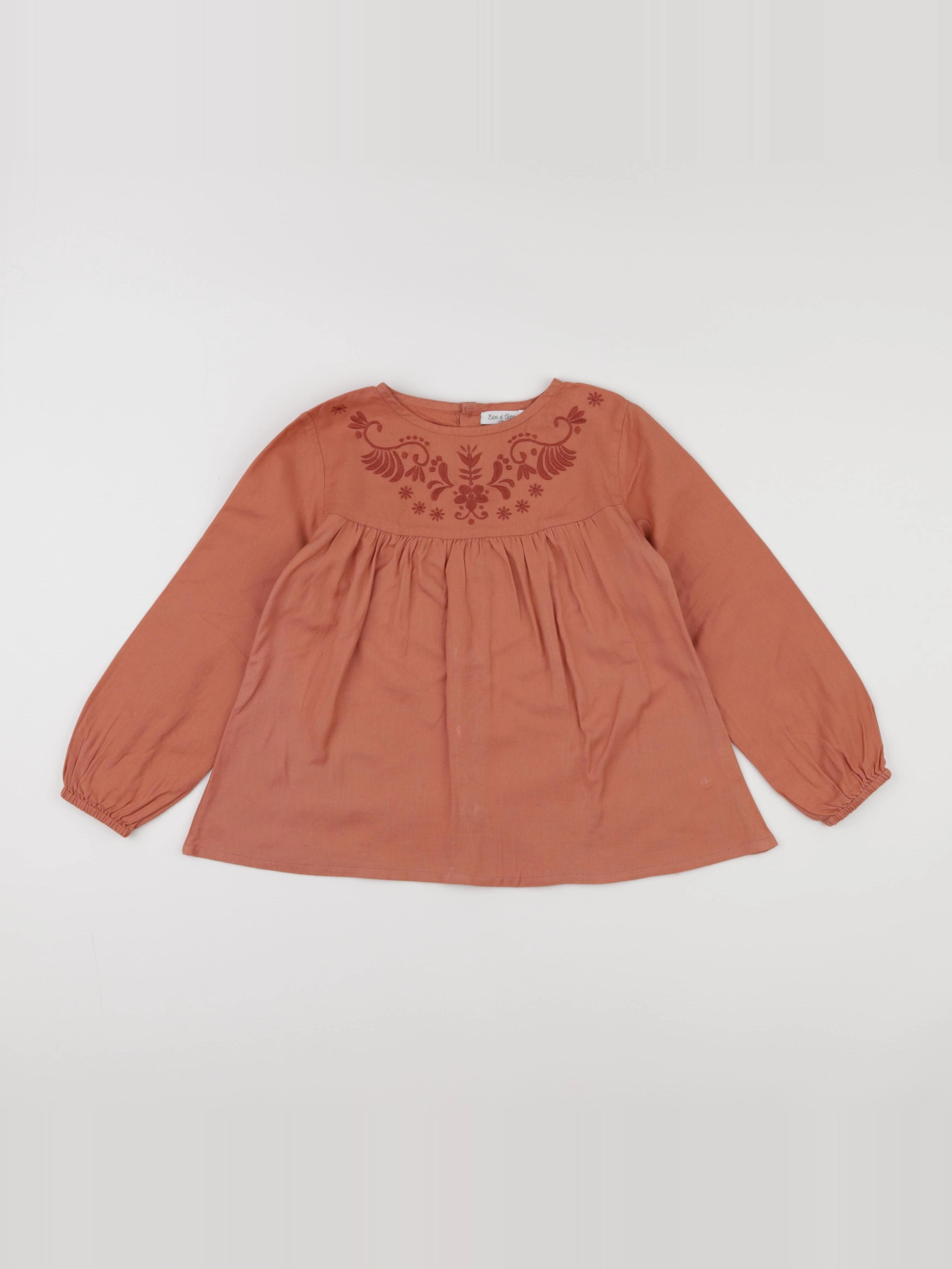 Eden & Victor - blouse marron - 8 ans