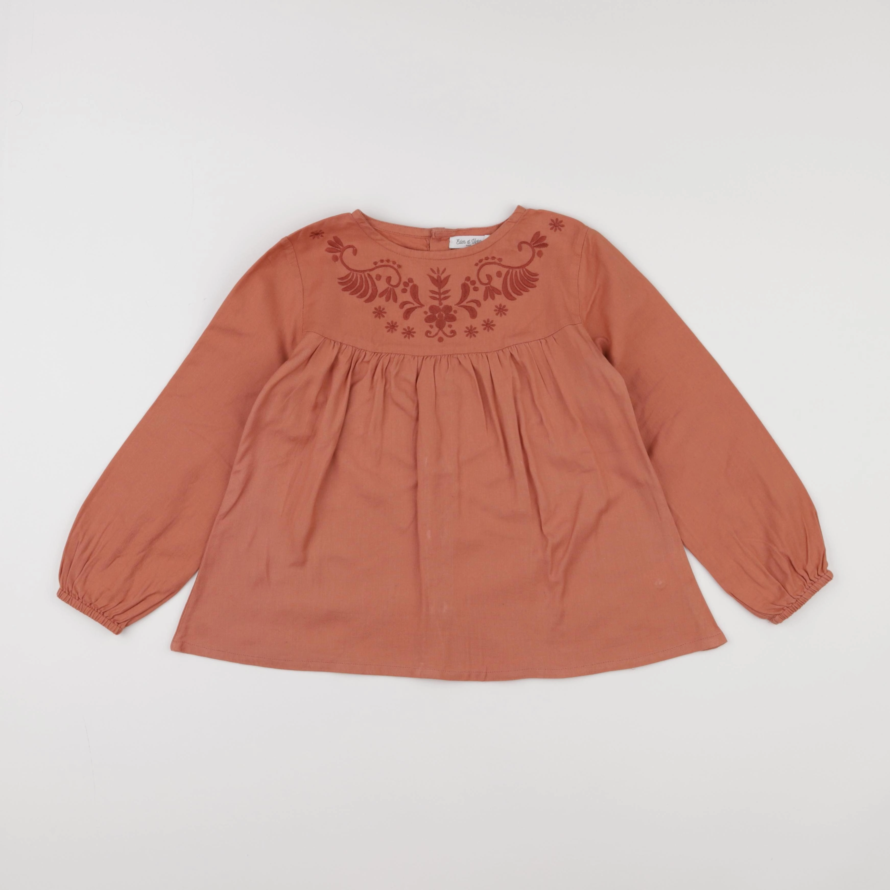 Eden & Victor - blouse marron - 8 ans