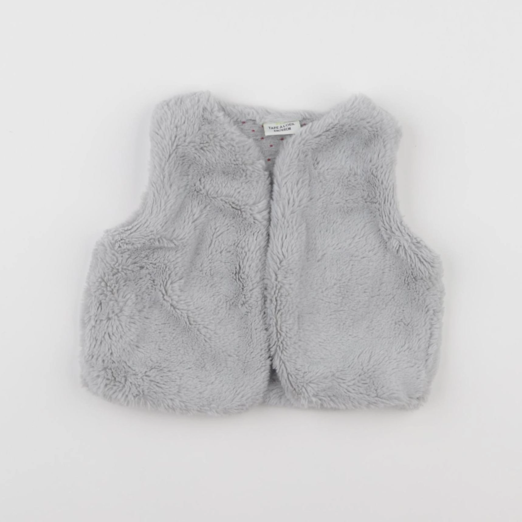 Tape à l'oeil - gilet gris - 6 mois