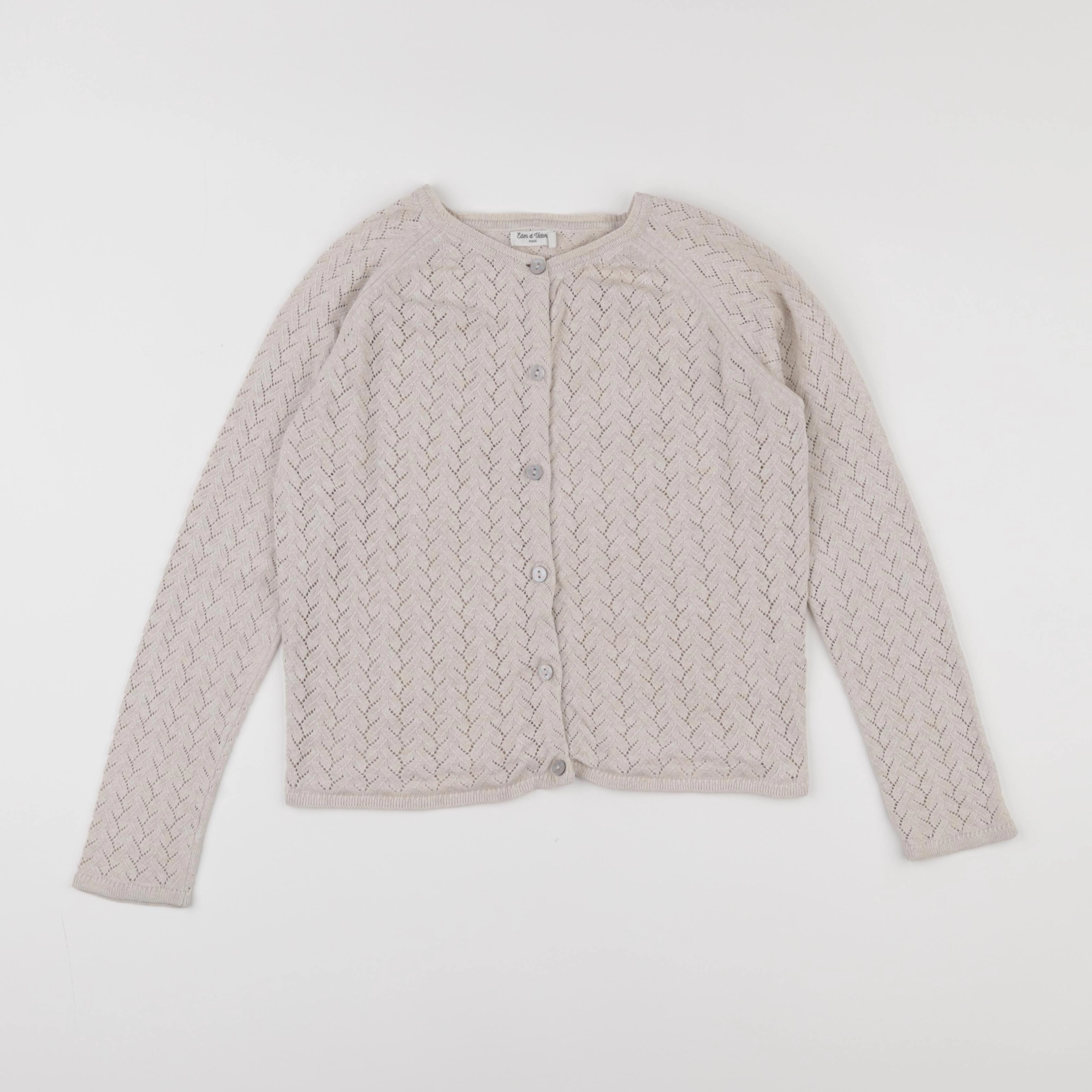 Eden & Victor - gilet beige - 8 ans