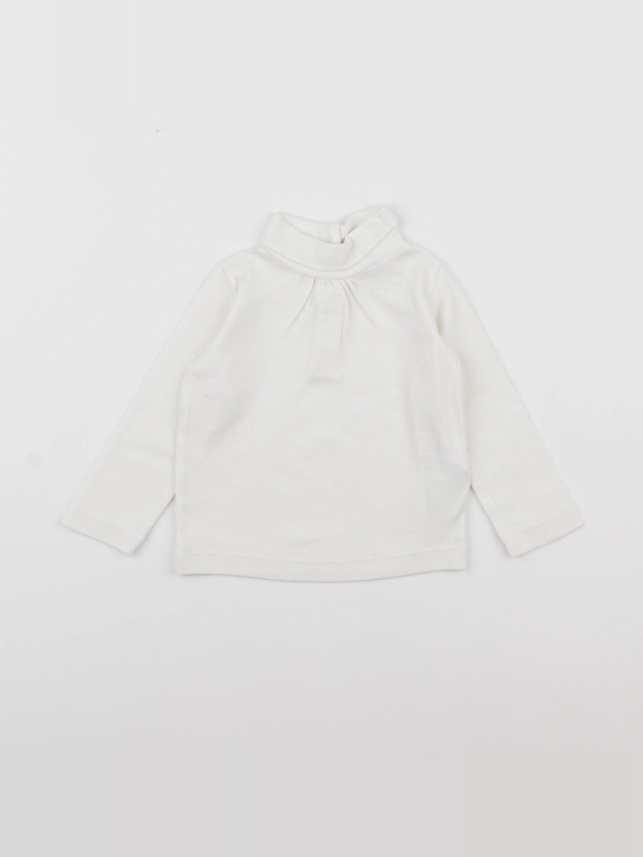 Boutchou - sous-pull blanc - 9 mois