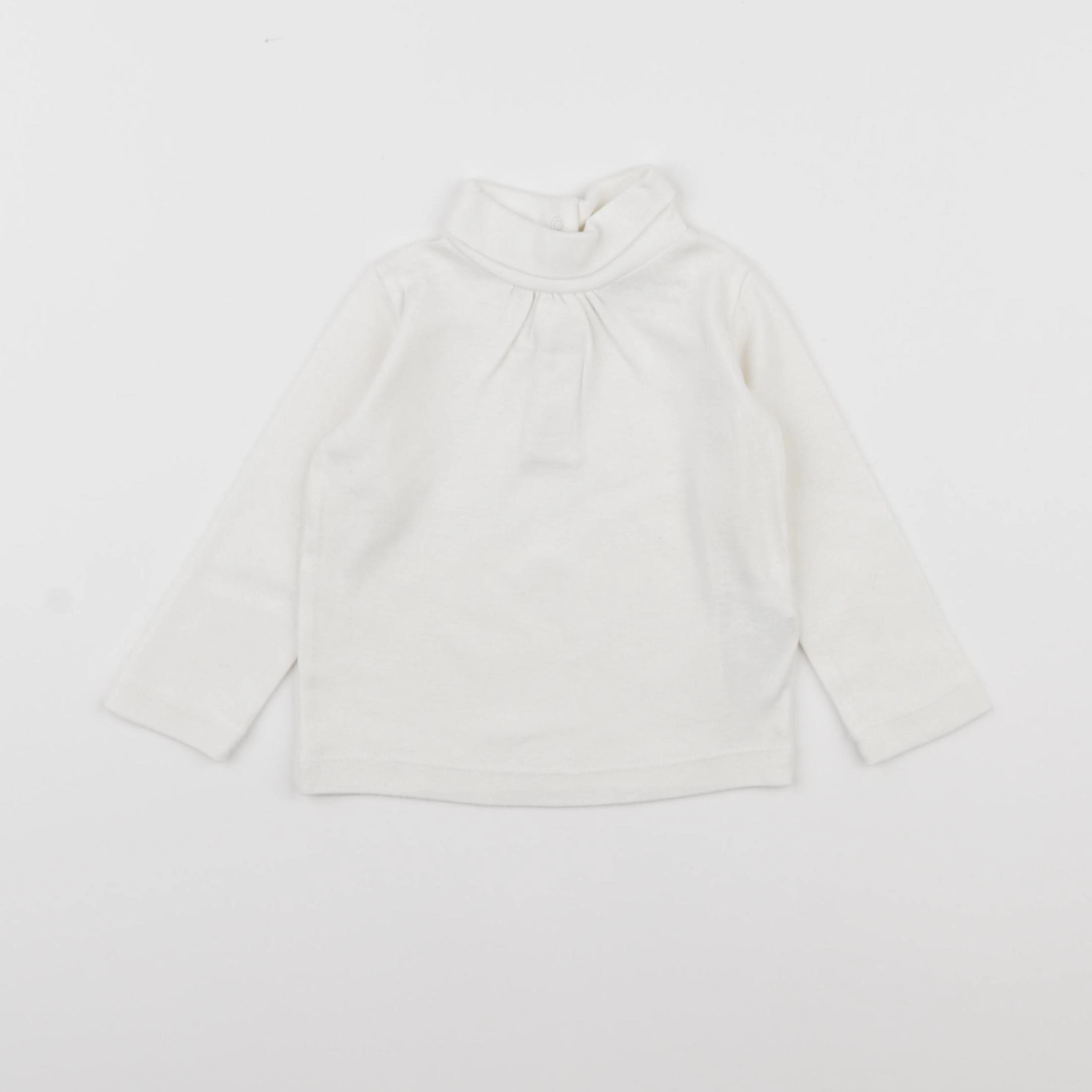 Boutchou - sous-pull blanc - 9 mois