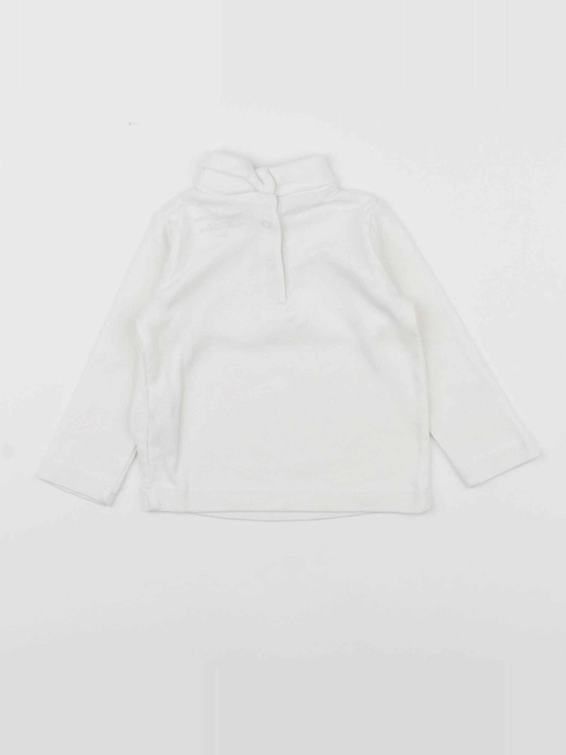 Boutchou - sous-pull blanc - 9 mois