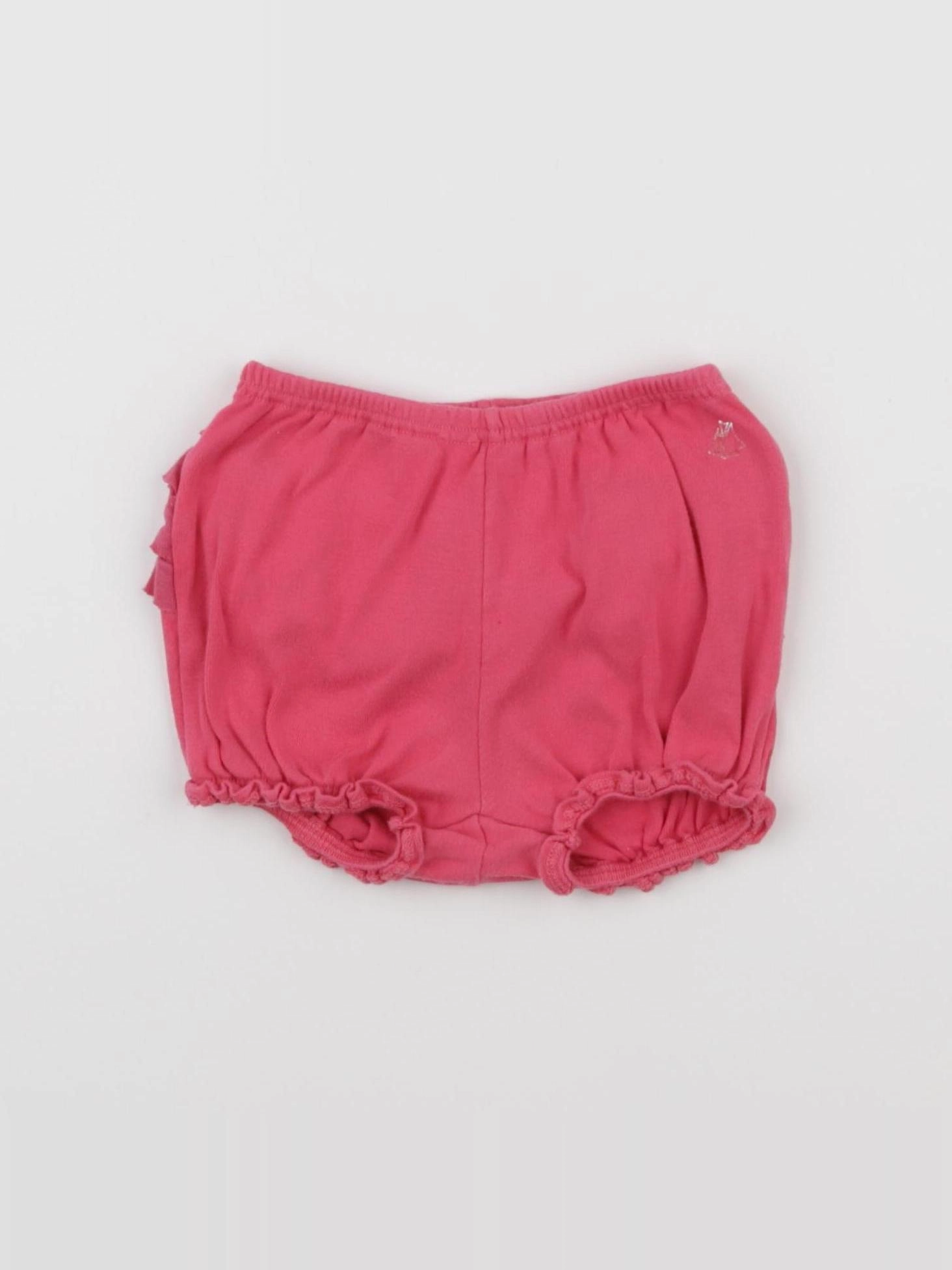 Petit Bateau - bloomer rose - 6 mois