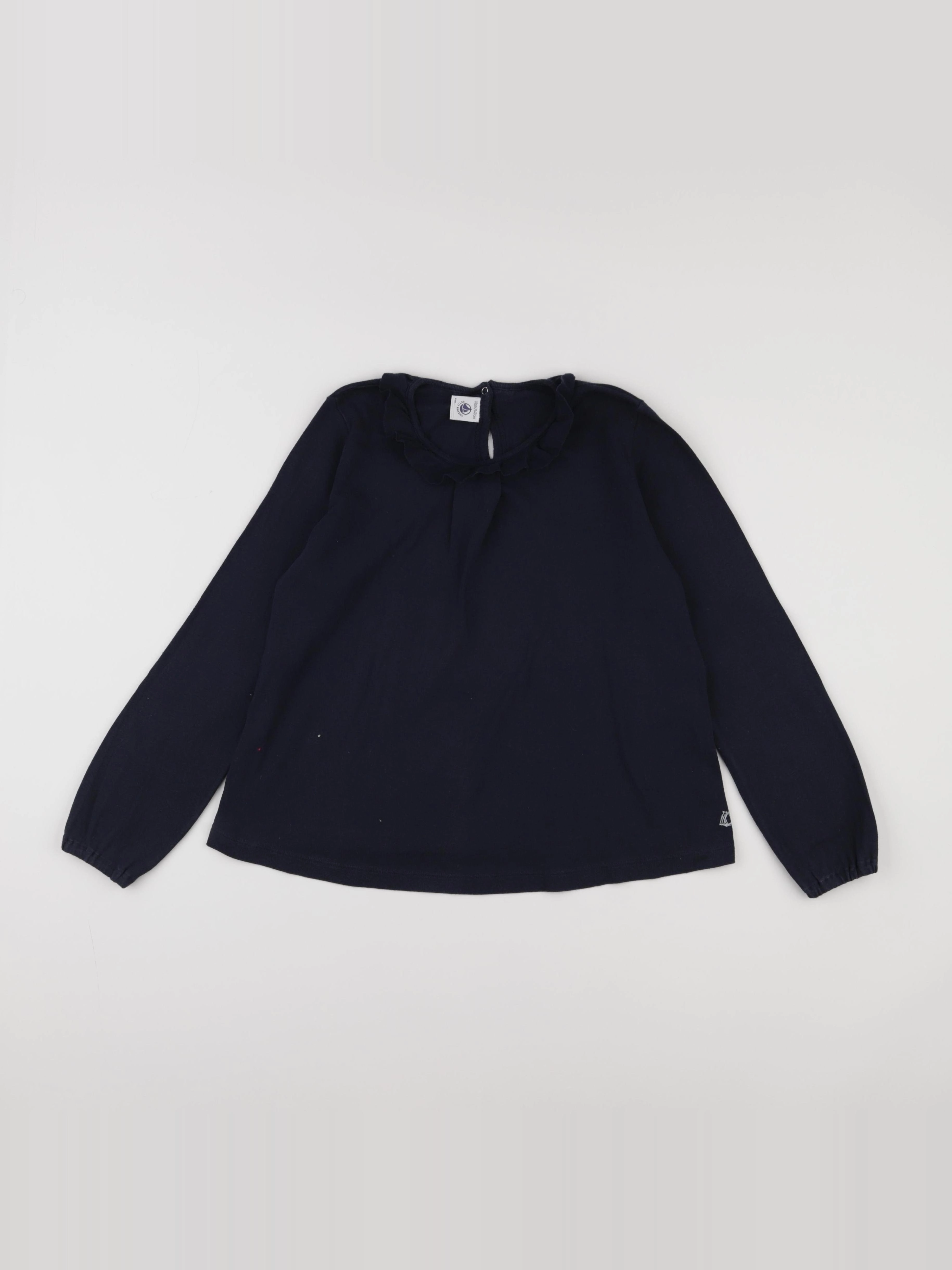 Petit Bateau - tee-shirt bleu - 10 ans