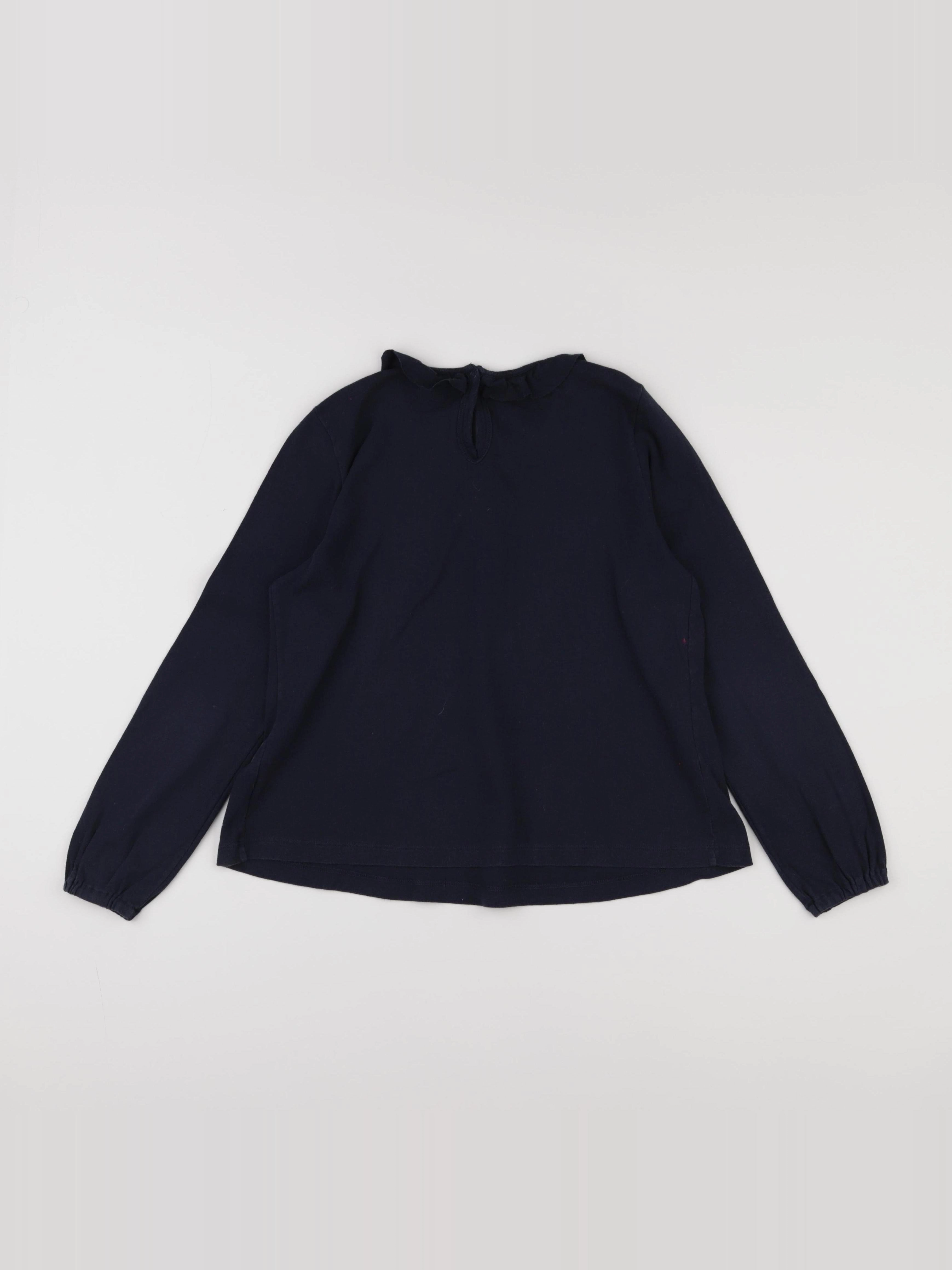 Petit Bateau - tee-shirt bleu - 10 ans