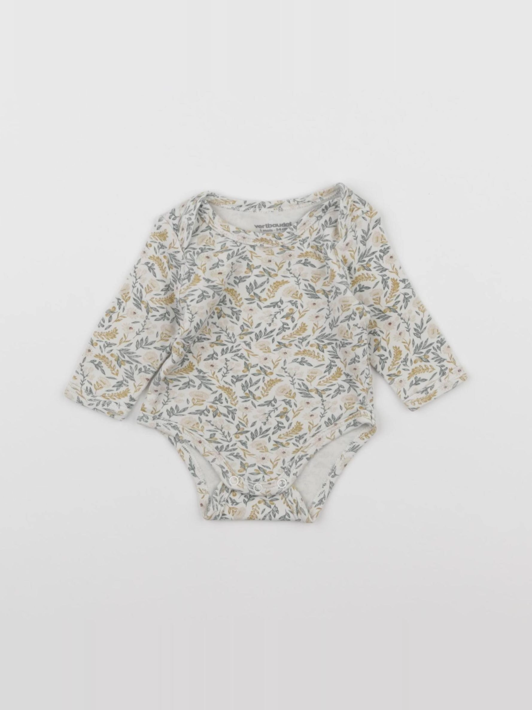 Vertbaudet - body multicolore - 1 mois