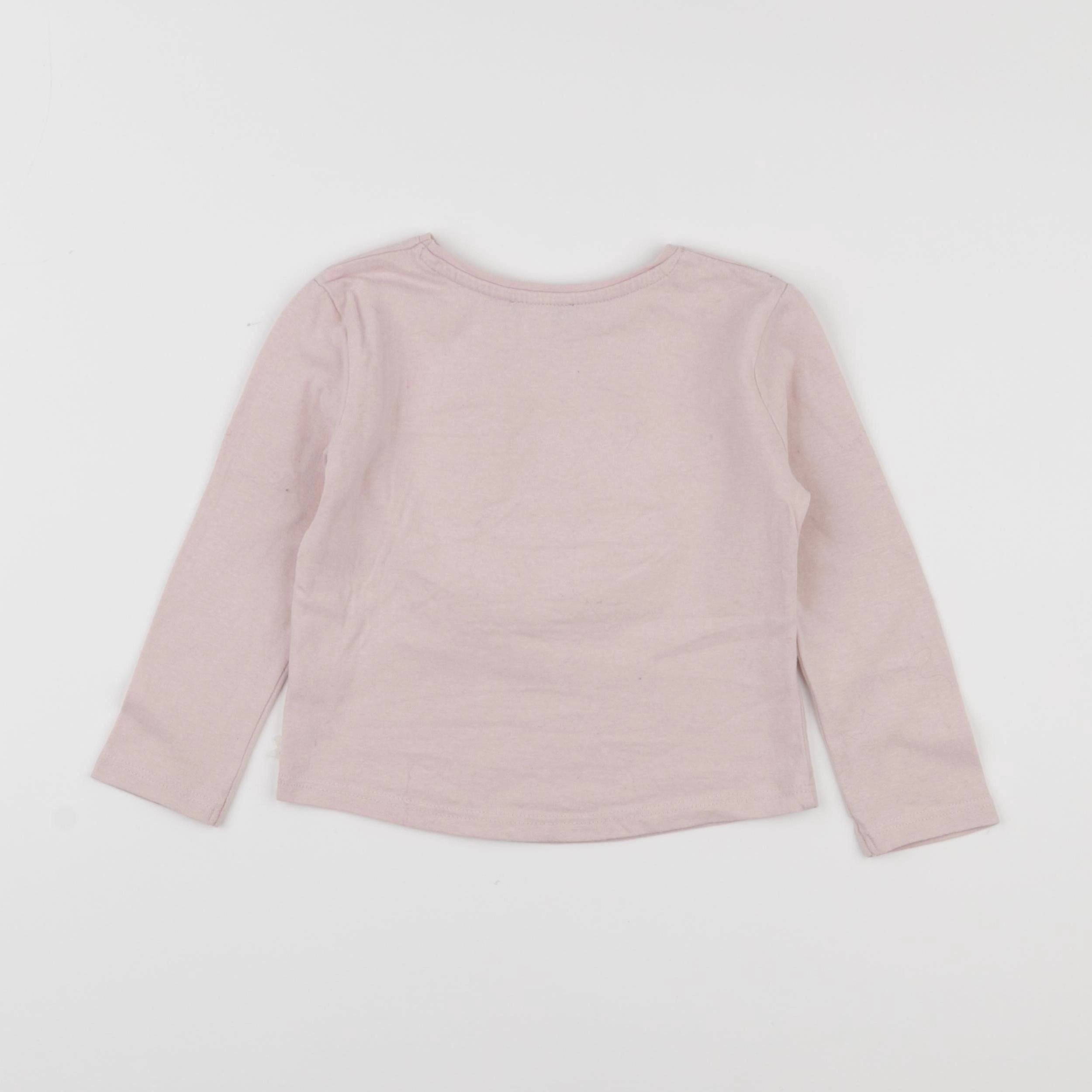 Okaidi - tee-shirt rose - 3 ans