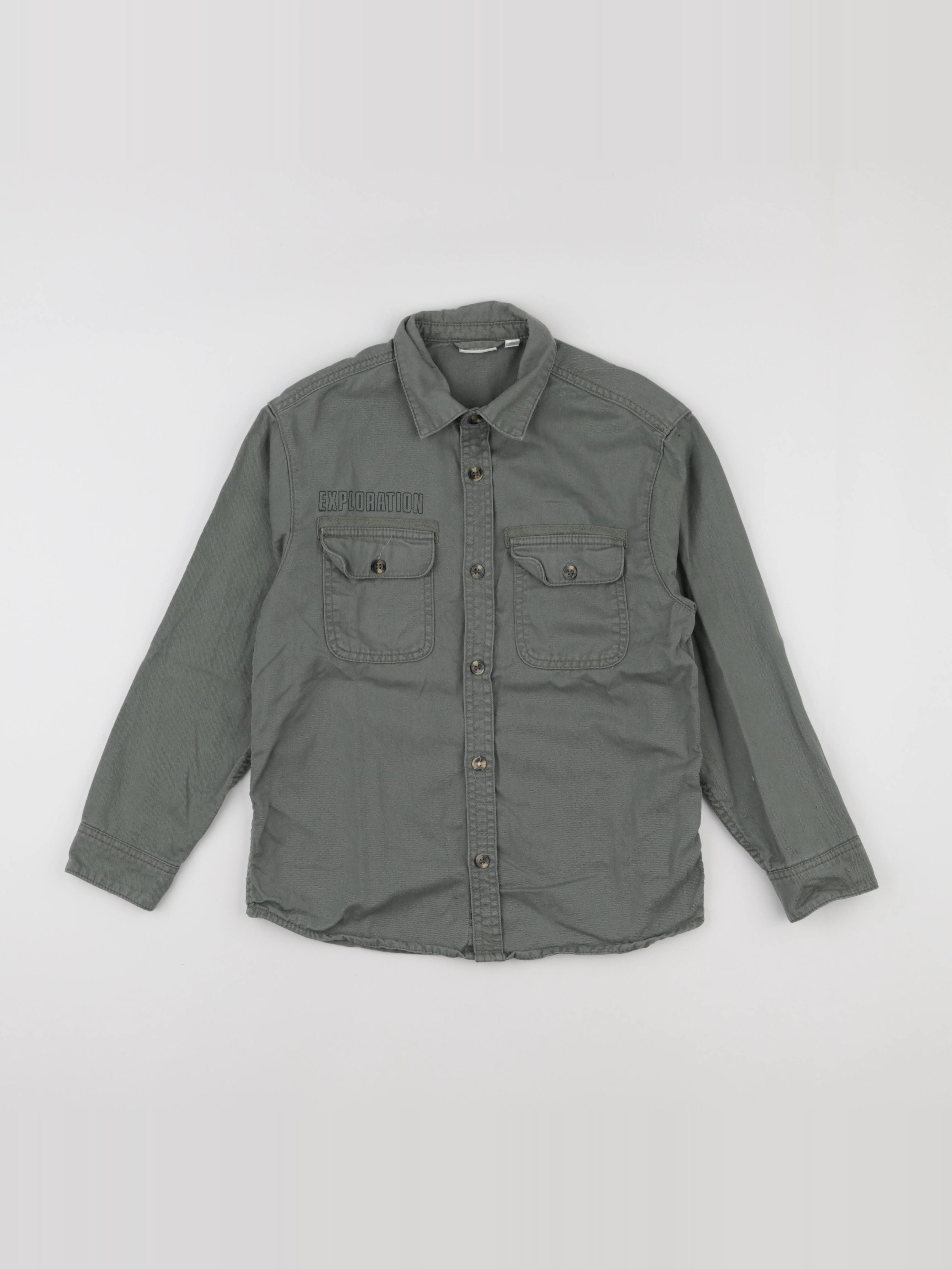 Vertbaudet - chemise vert - 10 ans