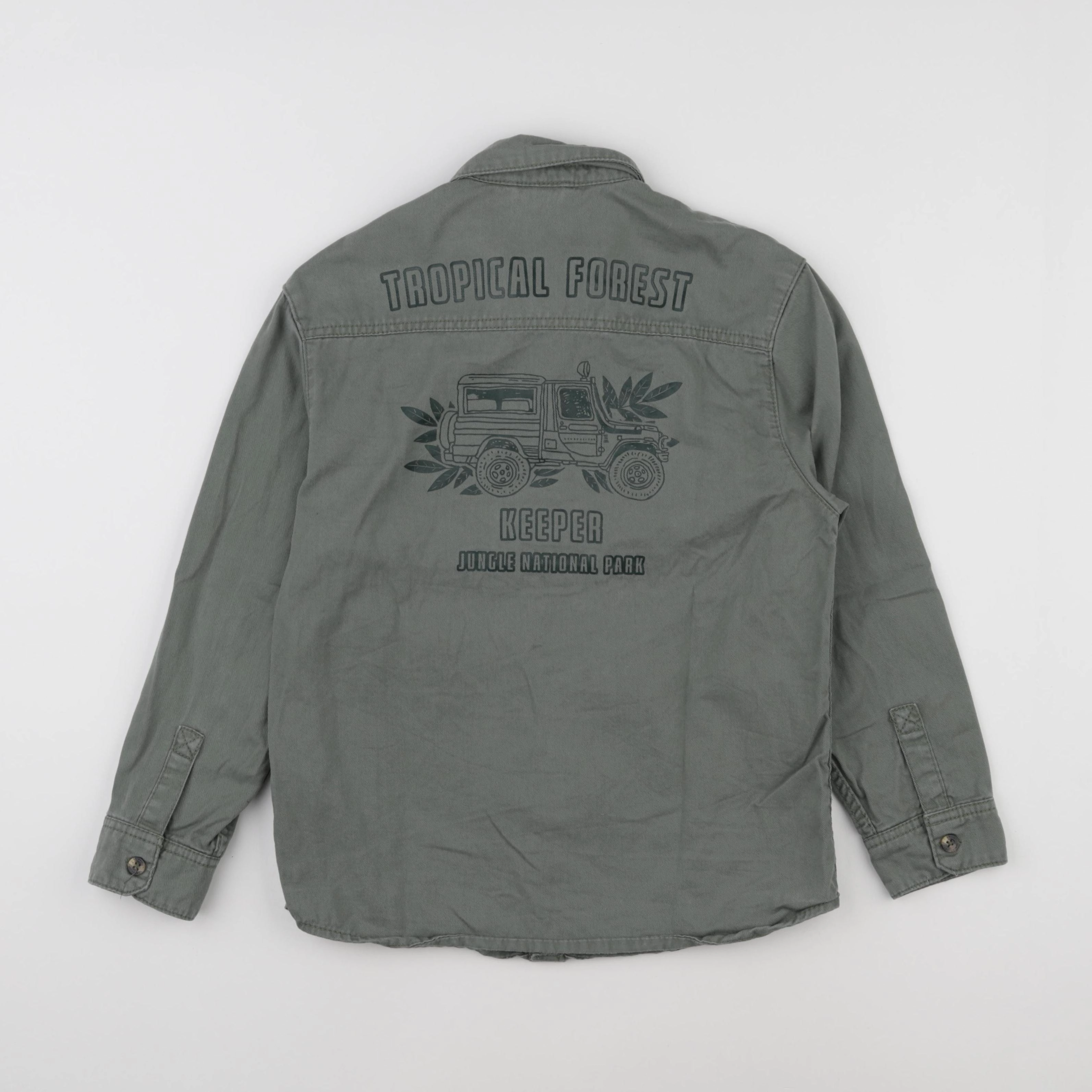 Vertbaudet - chemise vert - 10 ans