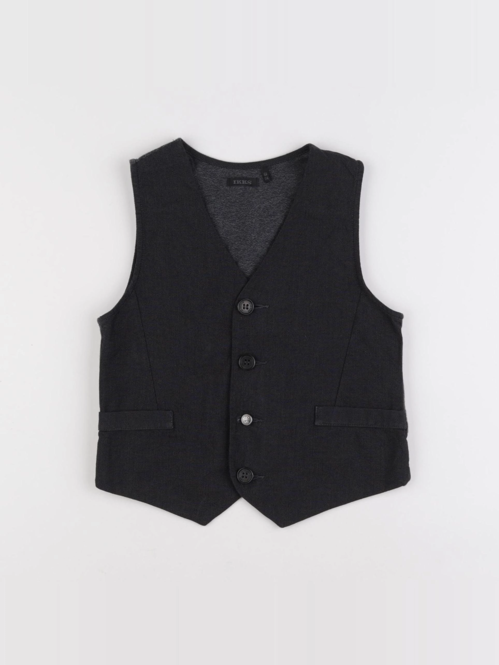 IKKS - gilet bleu - 6 ans