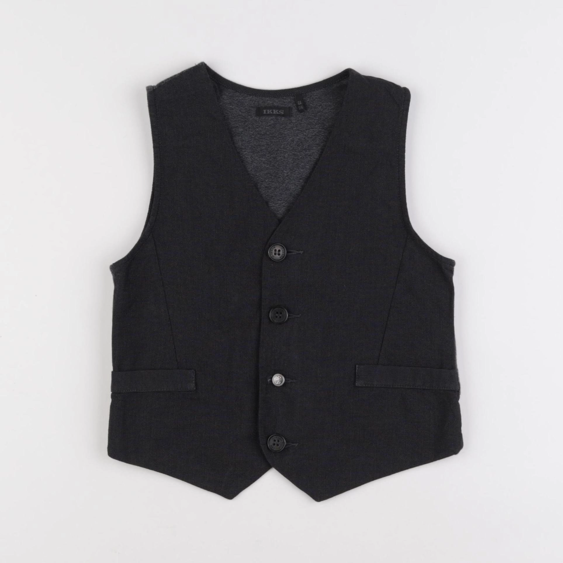 IKKS - gilet bleu - 6 ans