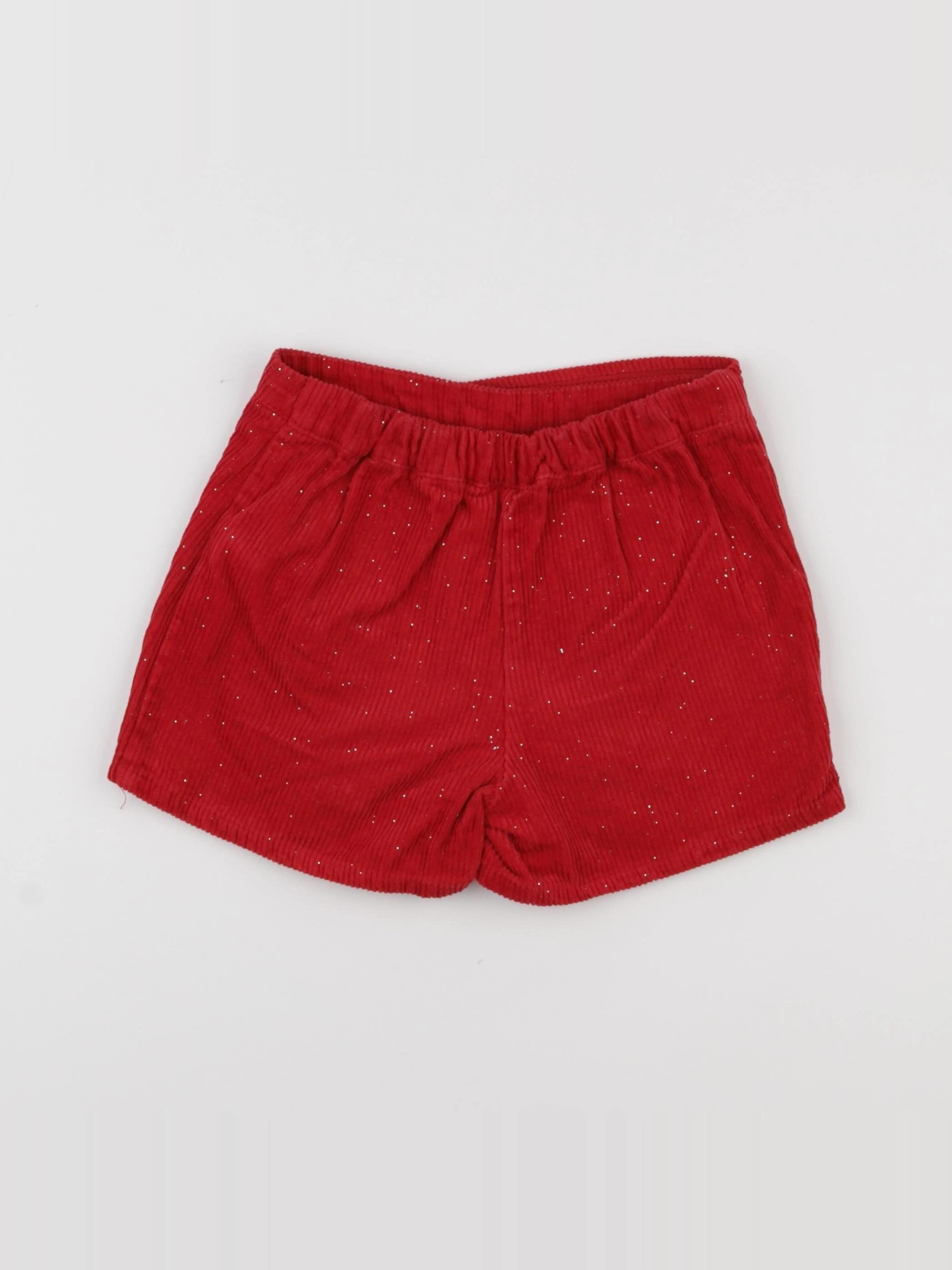 Vertbaudet - jupe short rouge - 6 ans