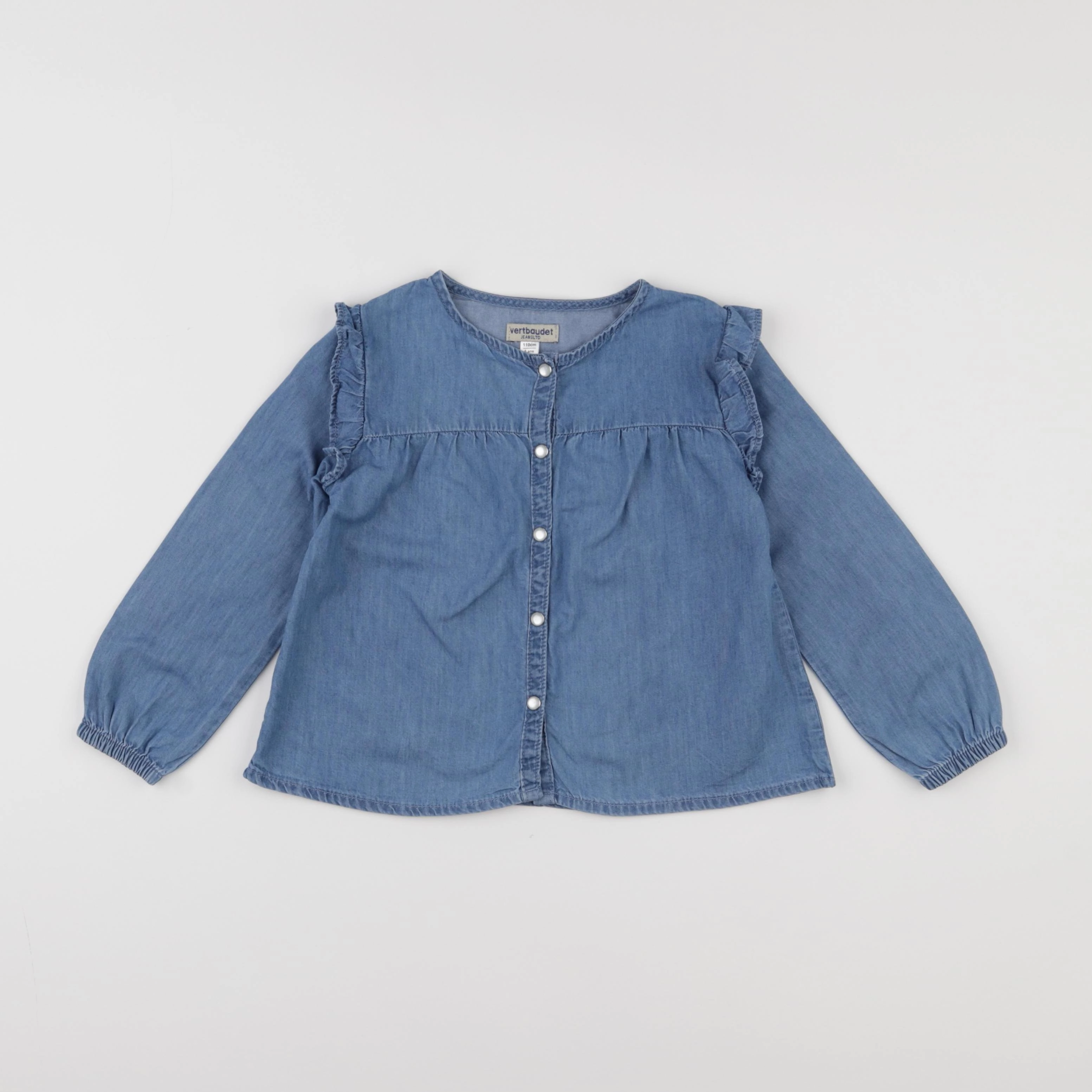 Vertbaudet - chemise bleu - 5 ans