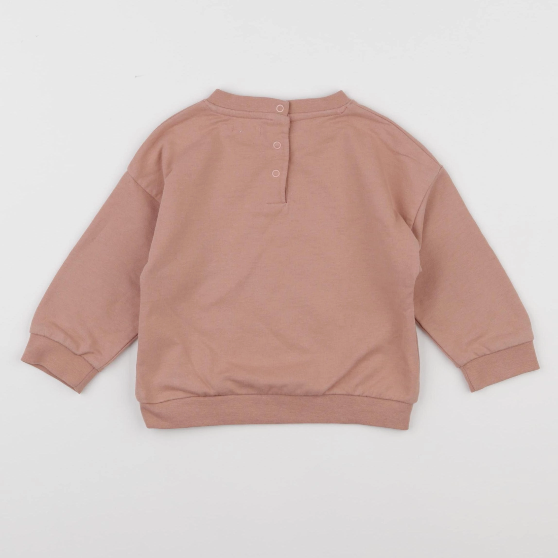 Vertbaudet - sweat rose - 18 mois