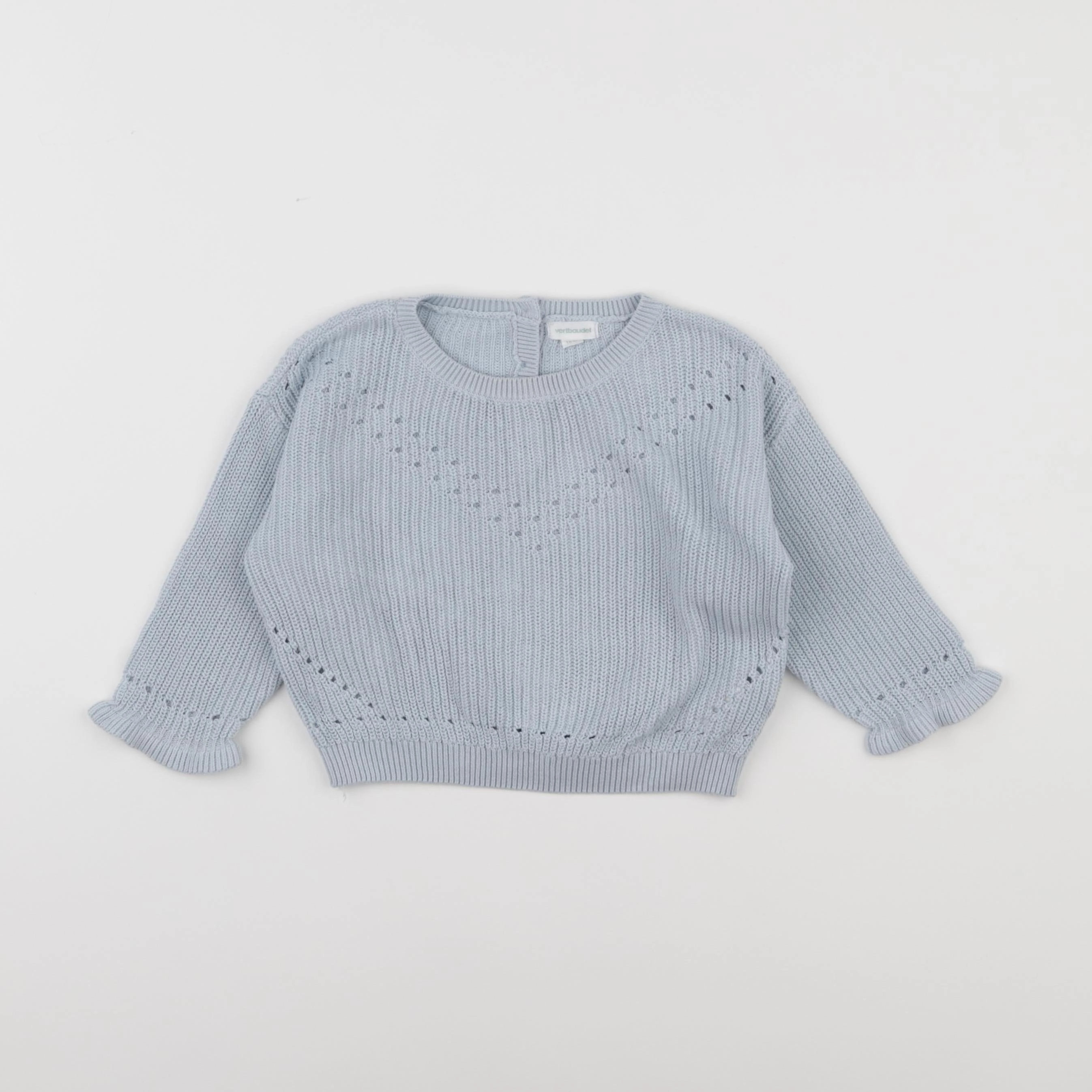 Vertbaudet - pull bleu - 18 mois