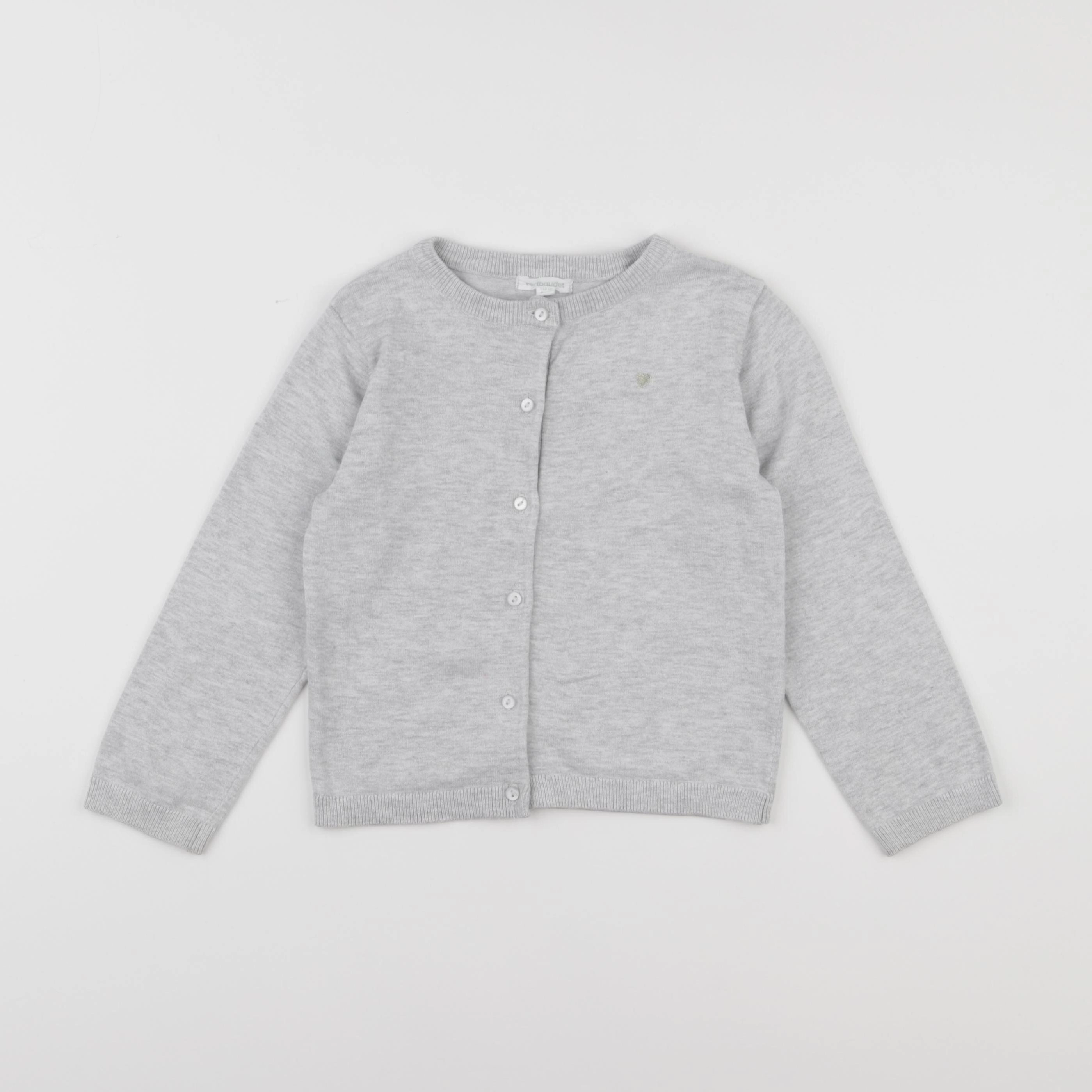 Vertbaudet - gilet gris - 5 ans