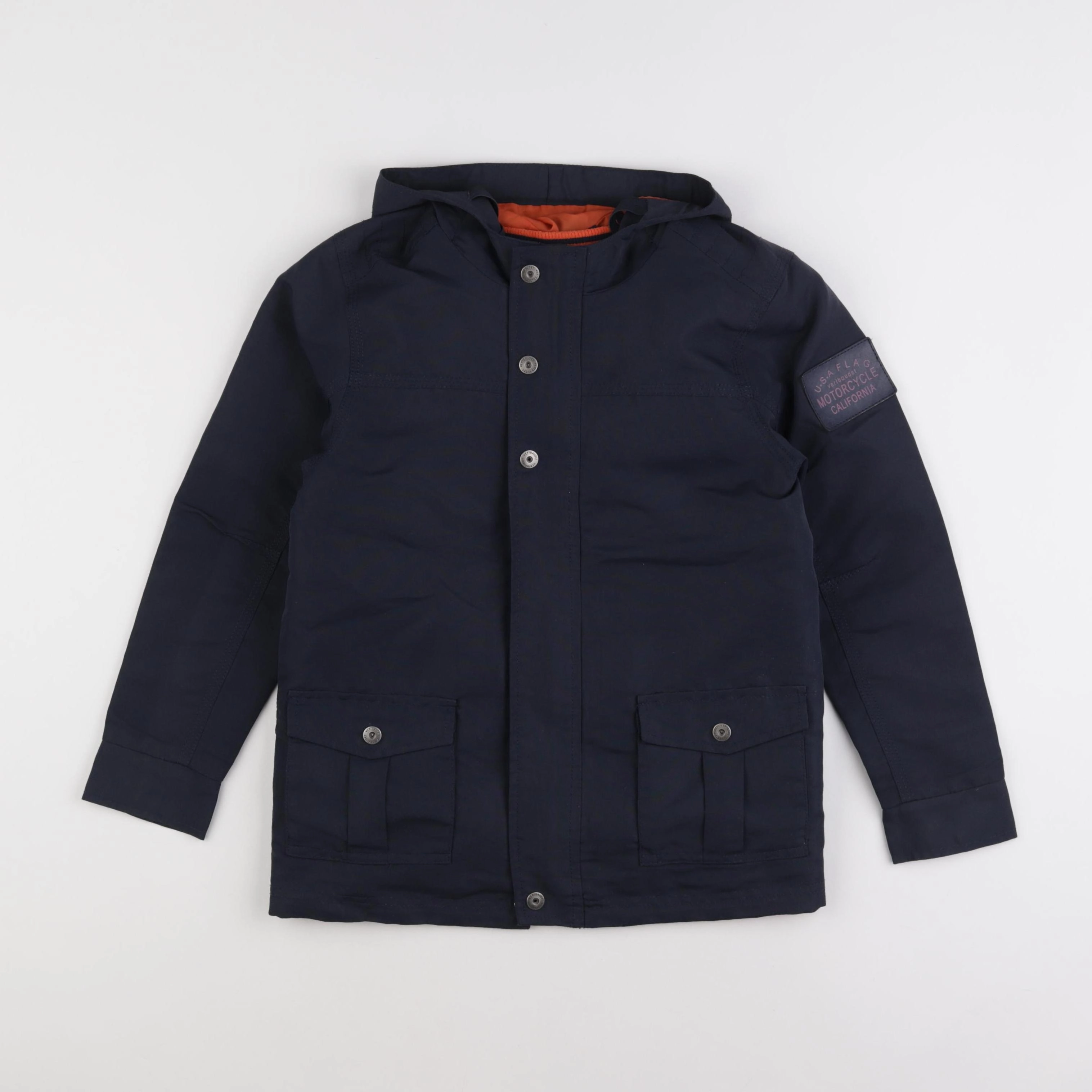 Vertbaudet - veste doublure amovible bleu - 9 ans