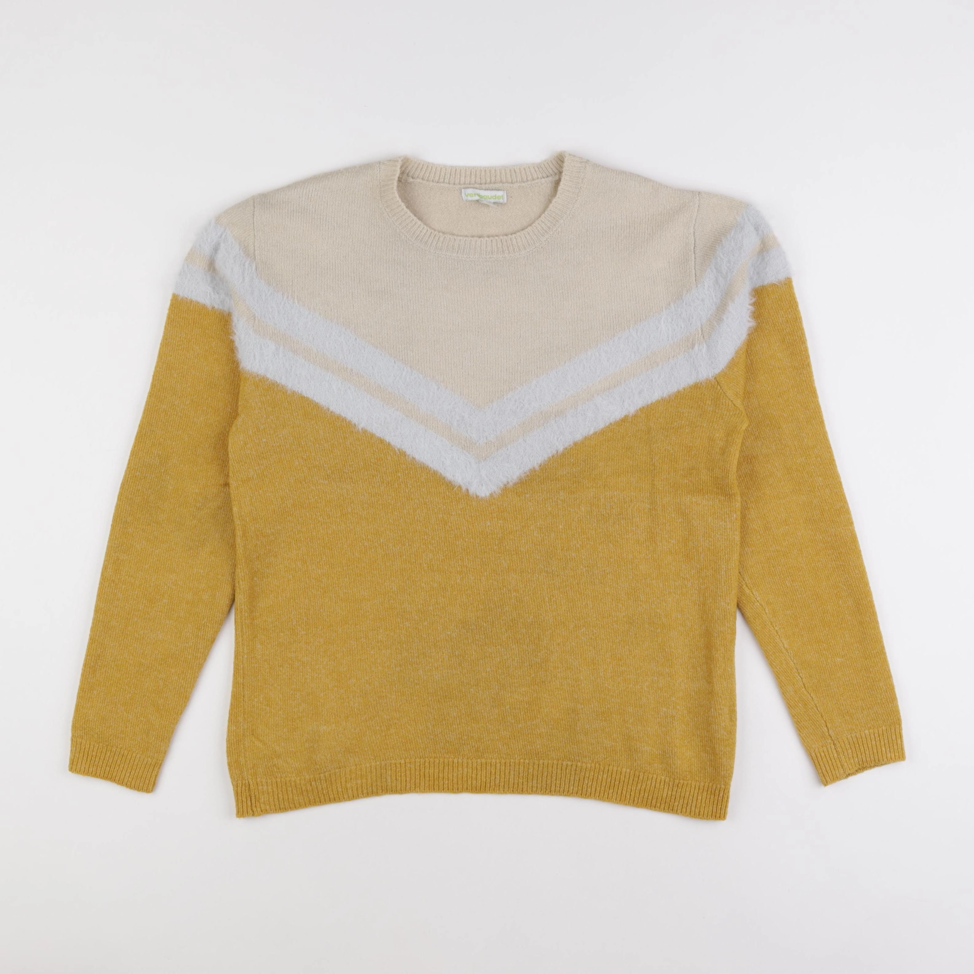 Vertbaudet - pull jaune, beige - 14 ans