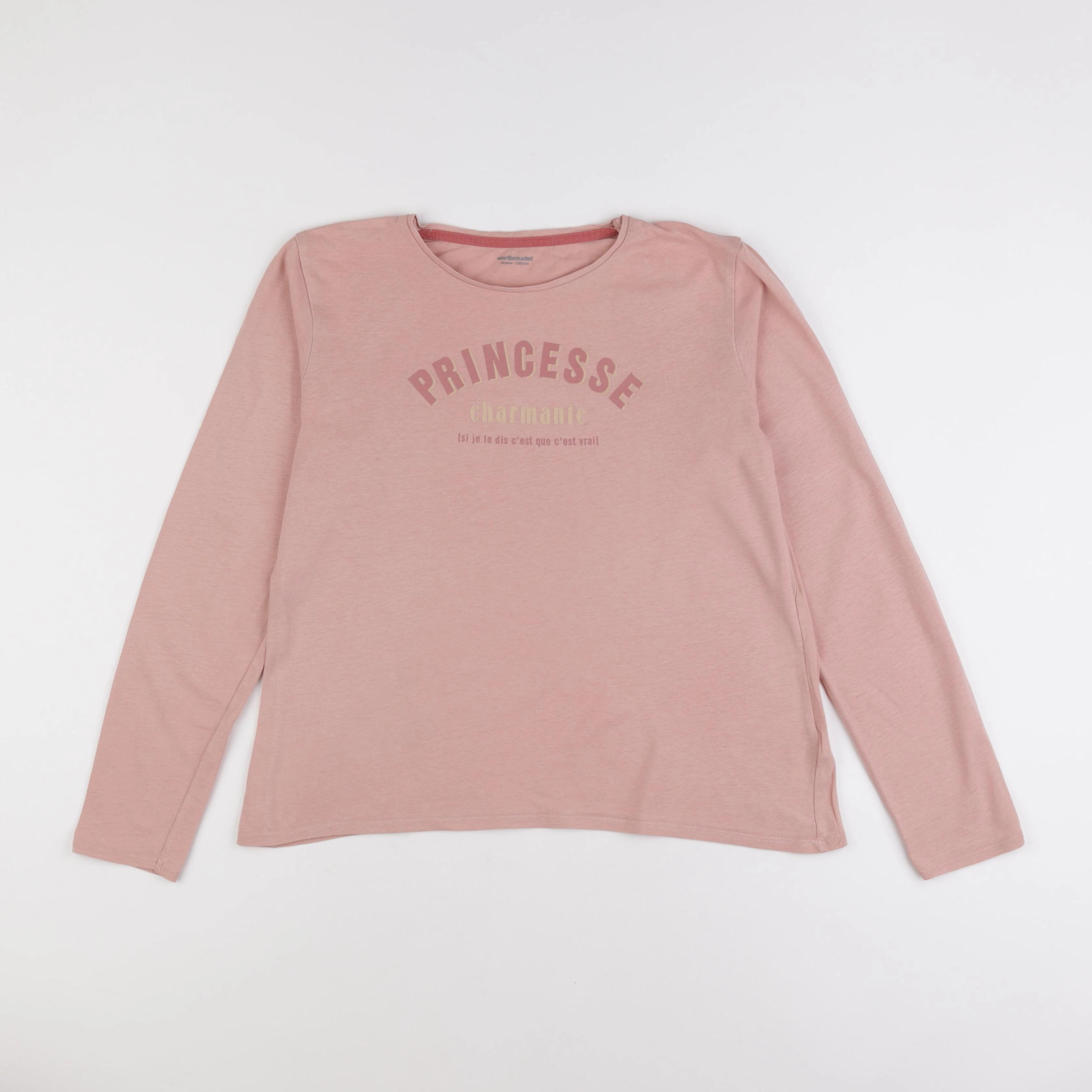Vertbaudet - tee-shirt rose - 14 ans