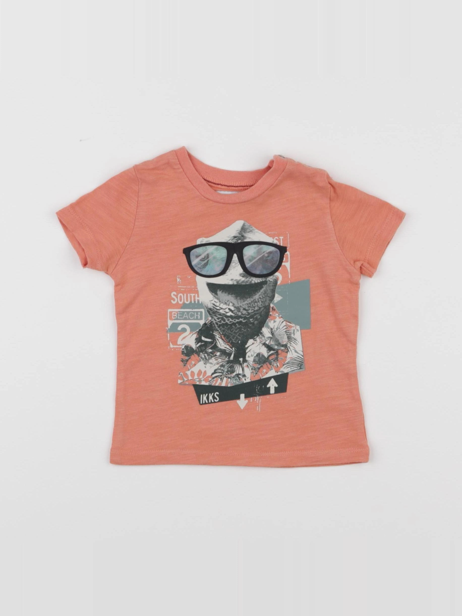 IKKS - tee-shirt orange - 6 mois
