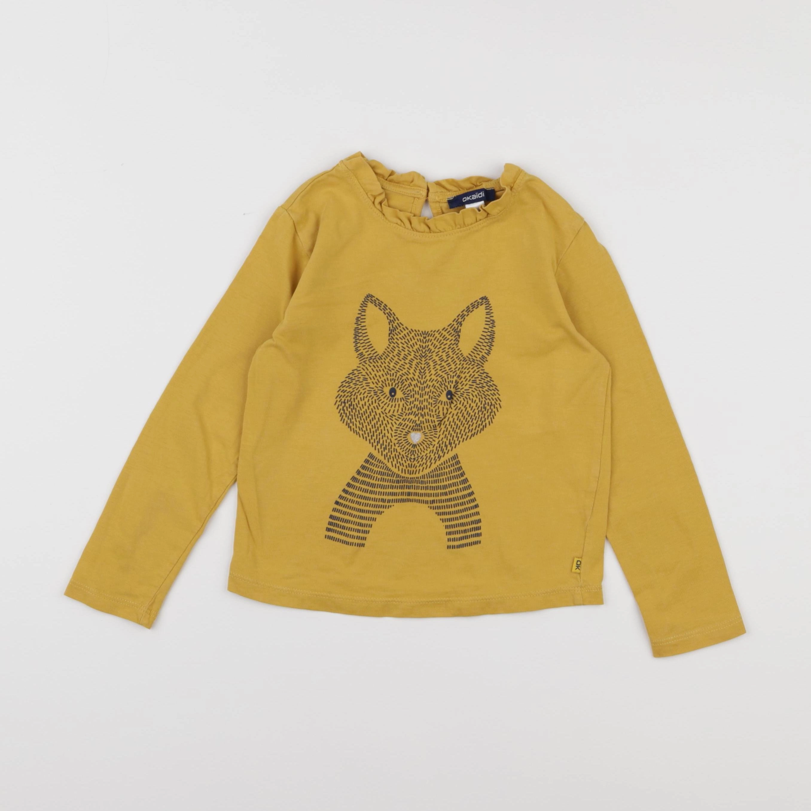 Okaidi - tee-shirt jaune - 5 ans