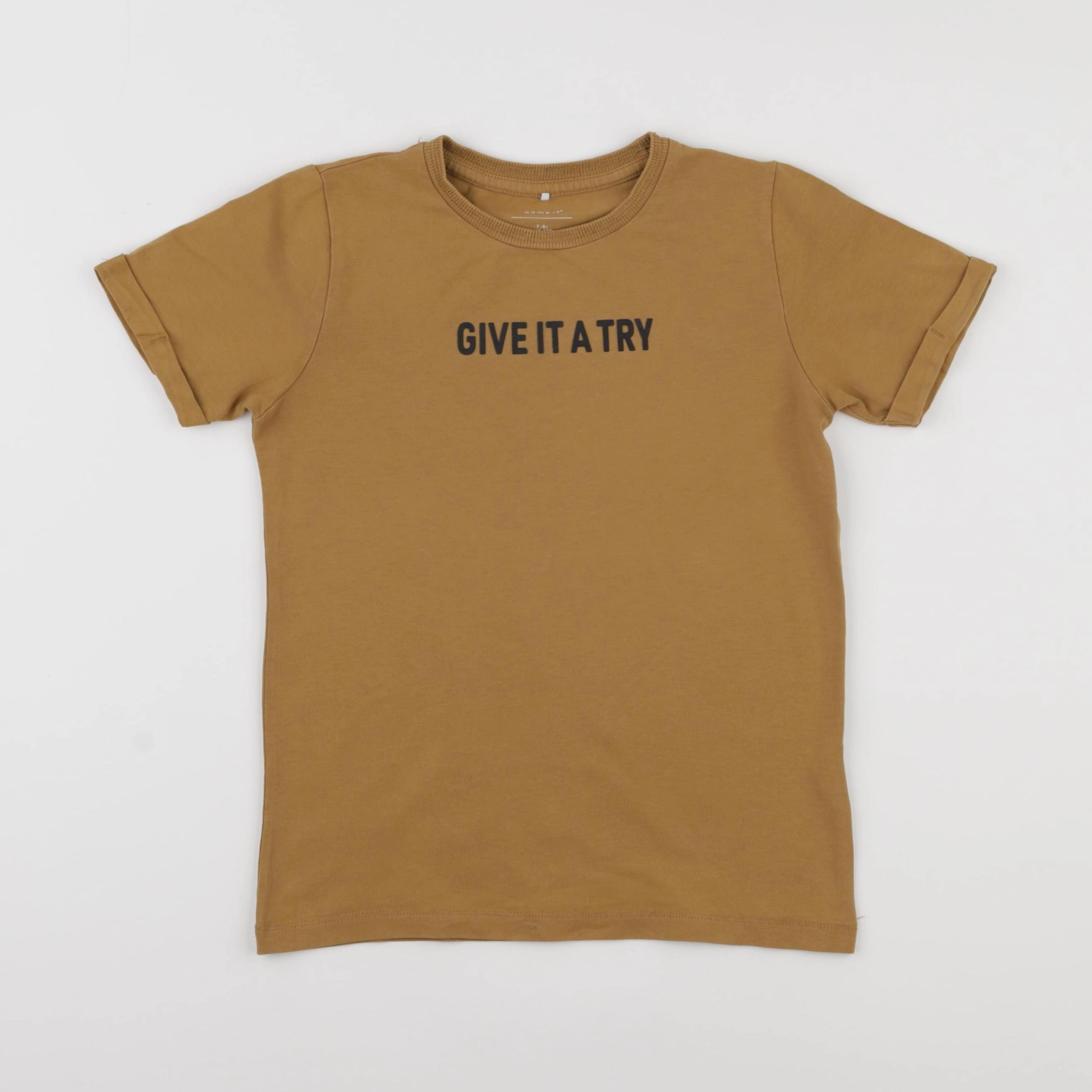 Name it - tee-shirt marron - 7/8 ans