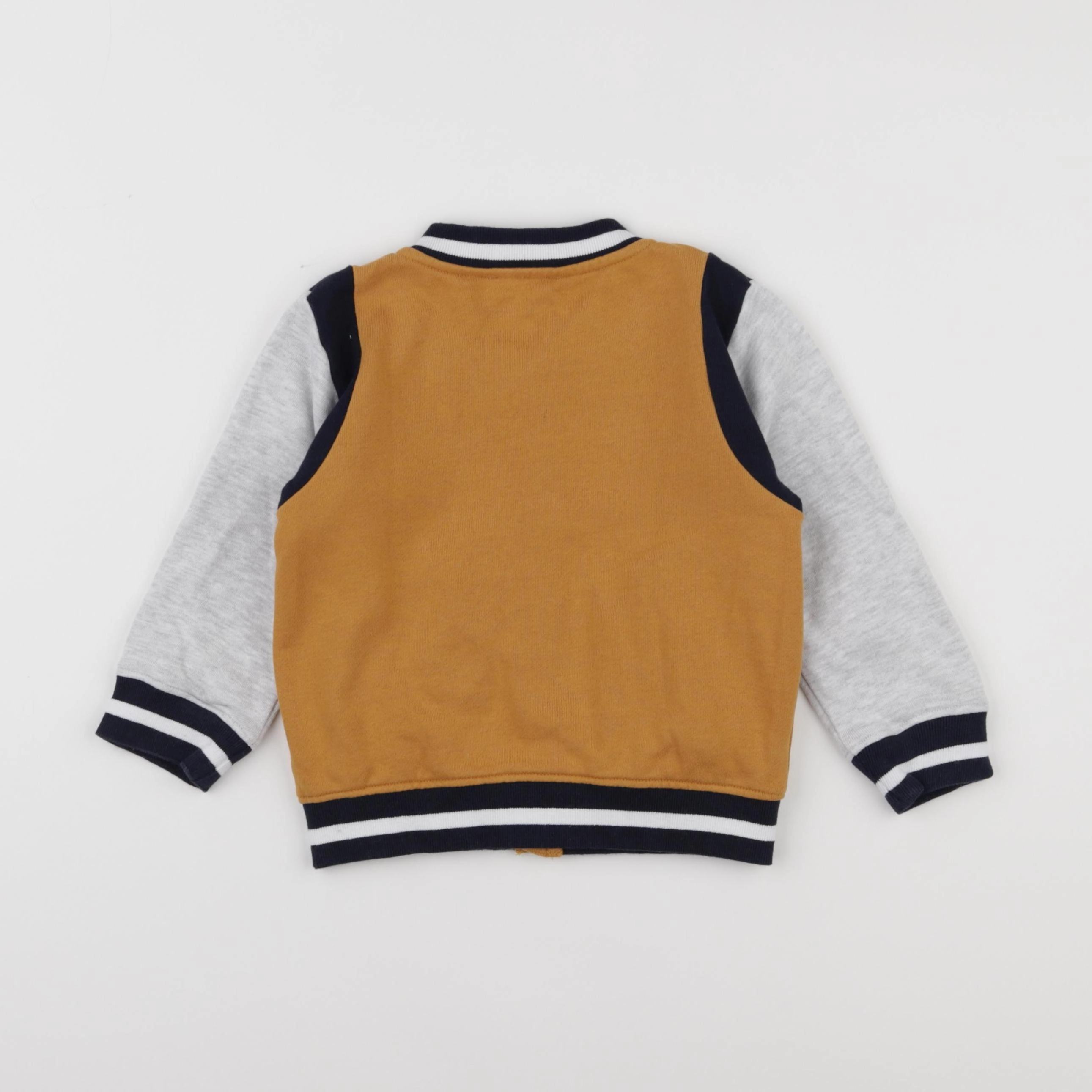 Little Cigogne - sweat gris, marron - 2 ans