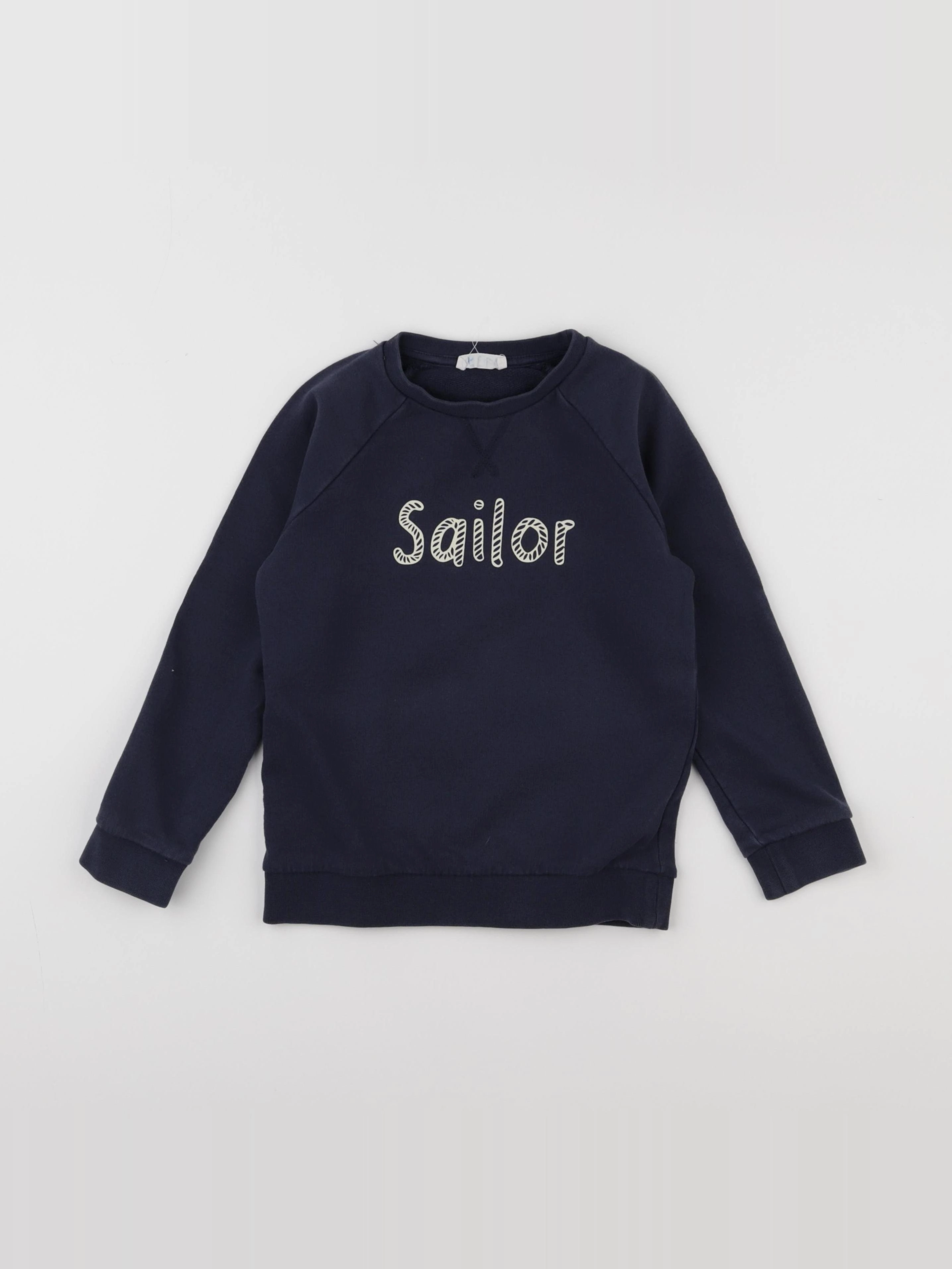 Little Cigogne - sweat bleu - 6 ans