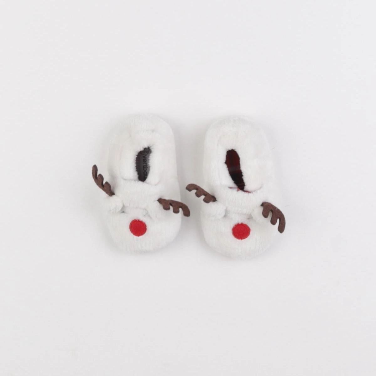 Vertbaudet - chaussons blanc - pointure 18/19