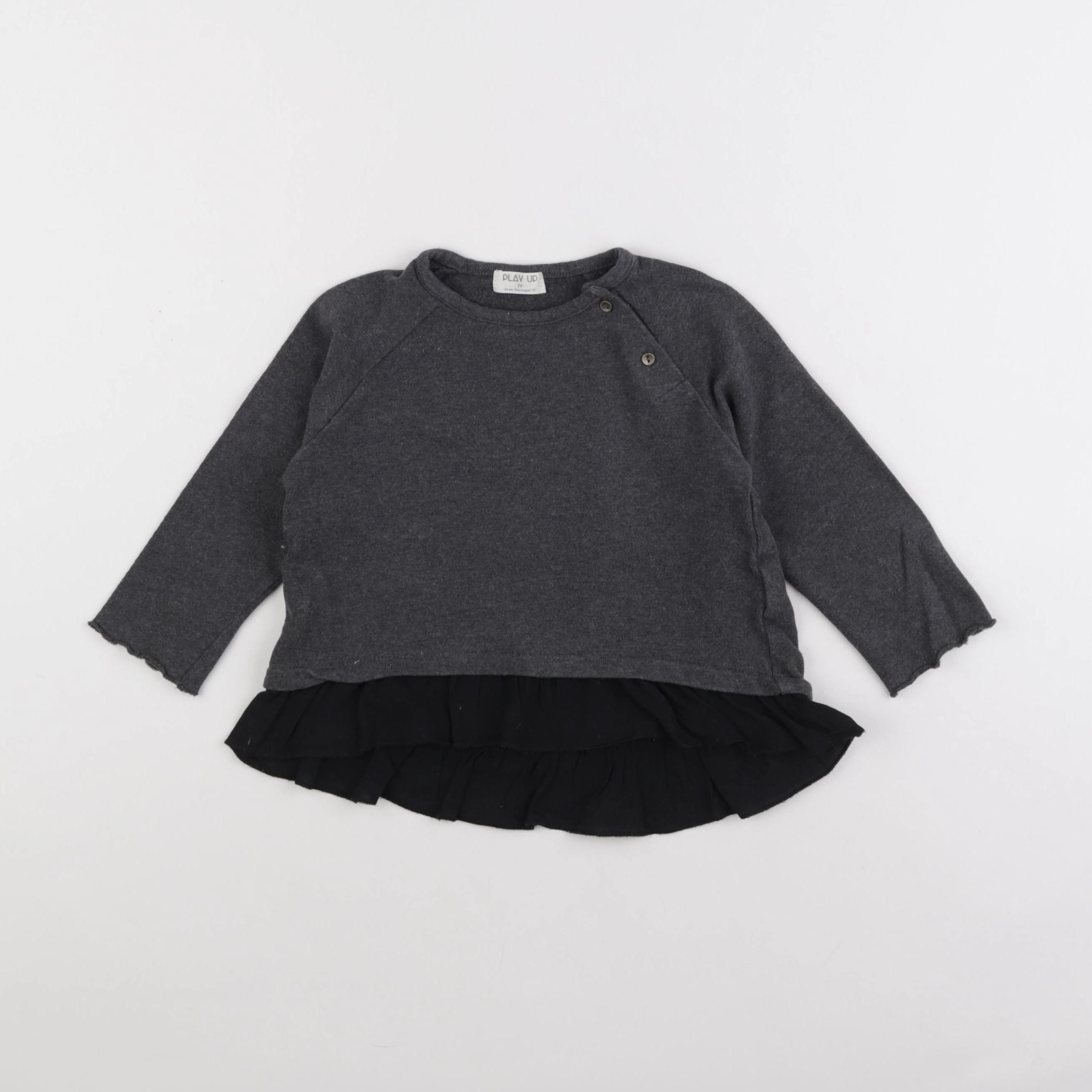 Play Up - sweat gris - 3 ans