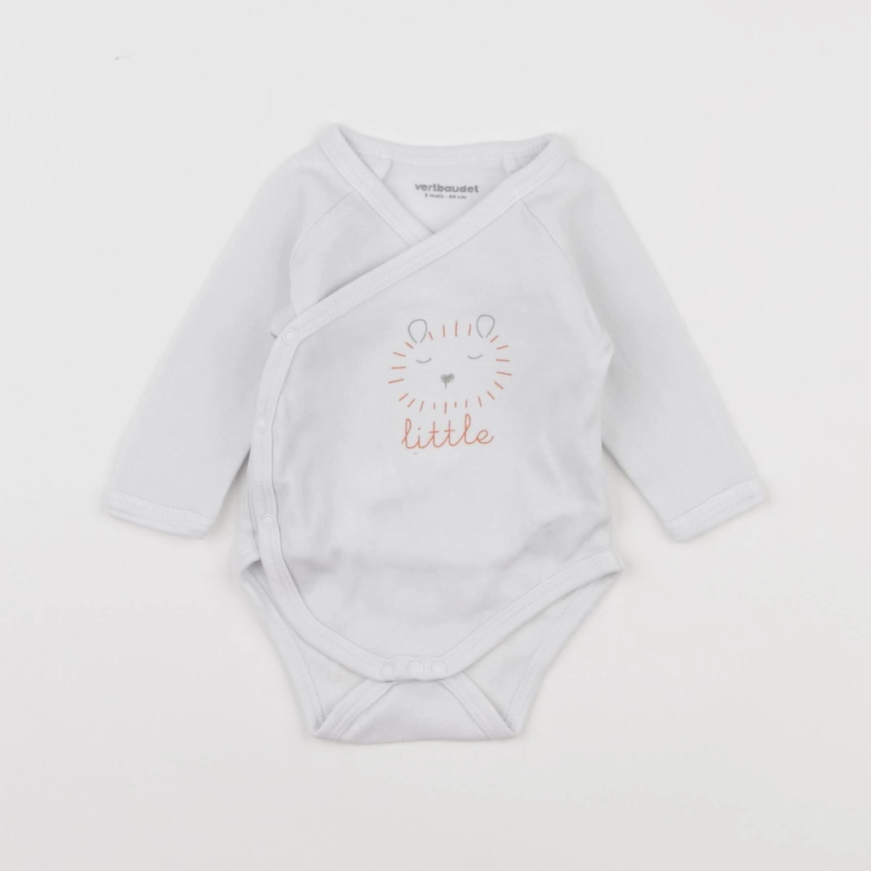 Vertbaudet - body blanc - 3 mois