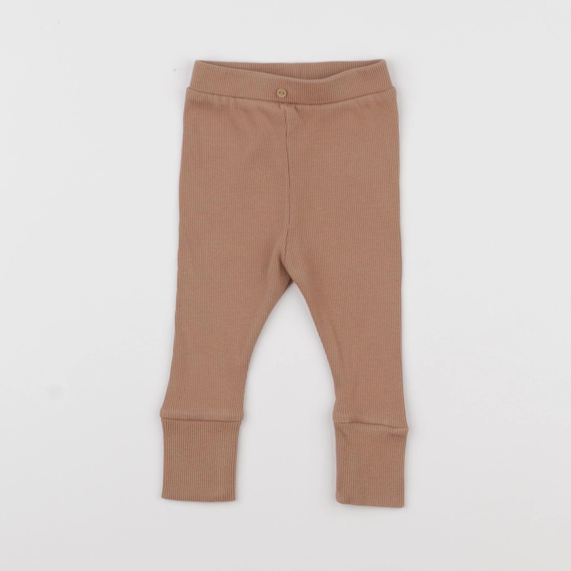 Vertbaudet - legging marron - 3/6 mois