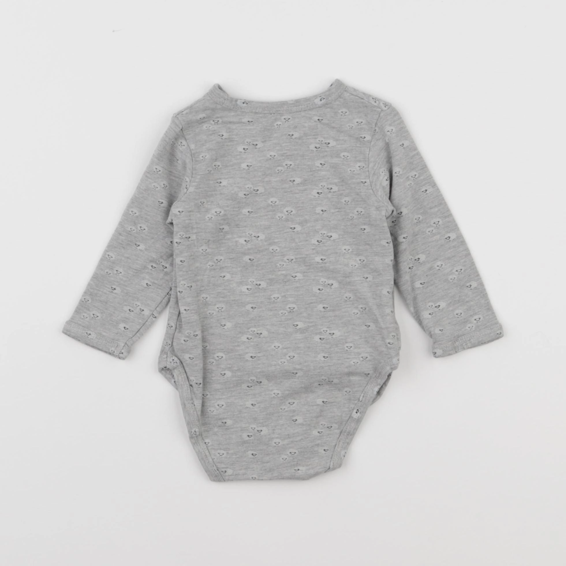 Vertbaudet - body gris - 6 mois